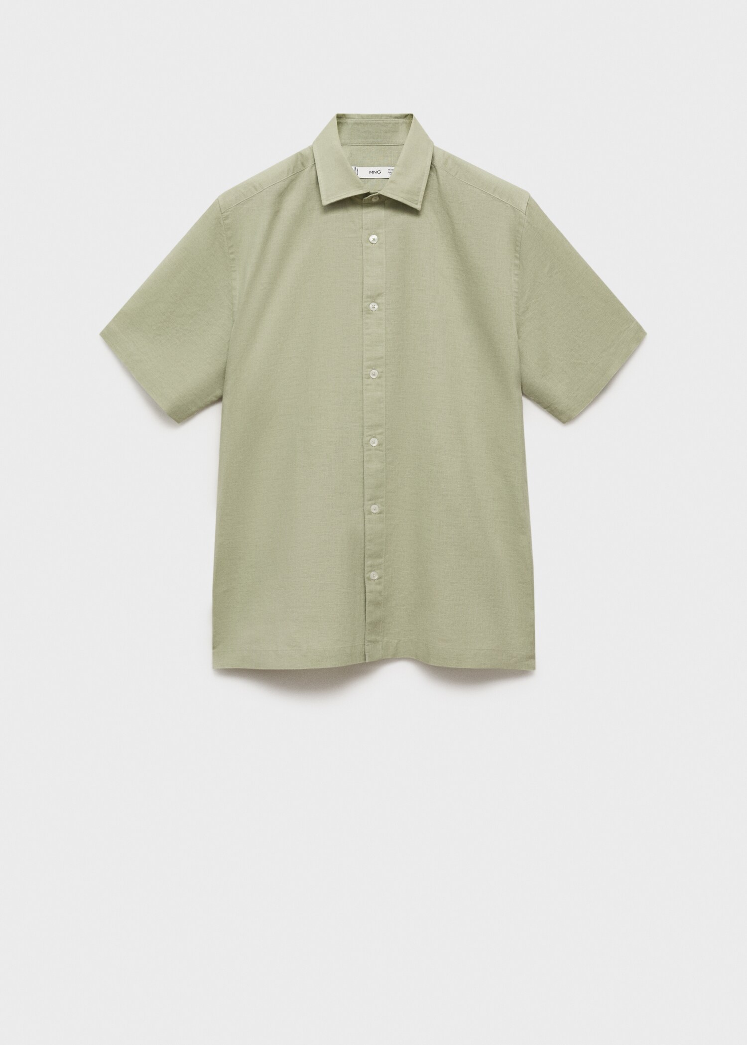 Kurzärmliges Leinenhemd - Artikel ohne Model