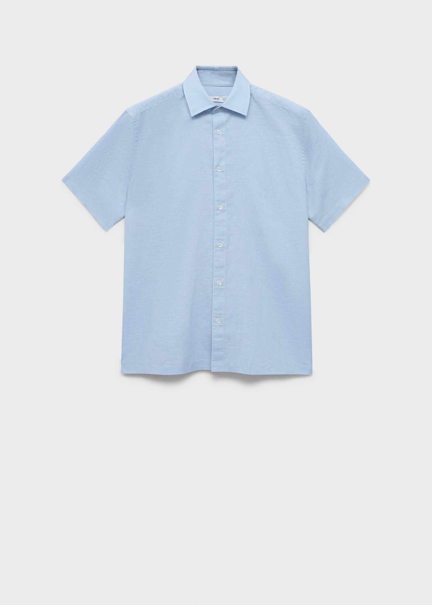 Kurzärmliges Leinenhemd - Artikel ohne Model