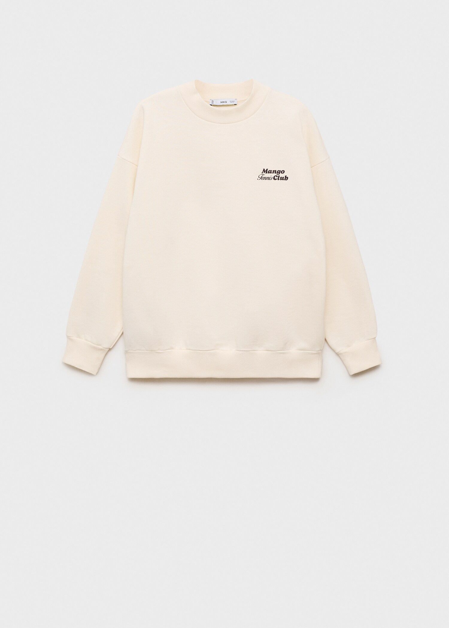 Sweat-shirt coton message imprimé - Article sans modèle