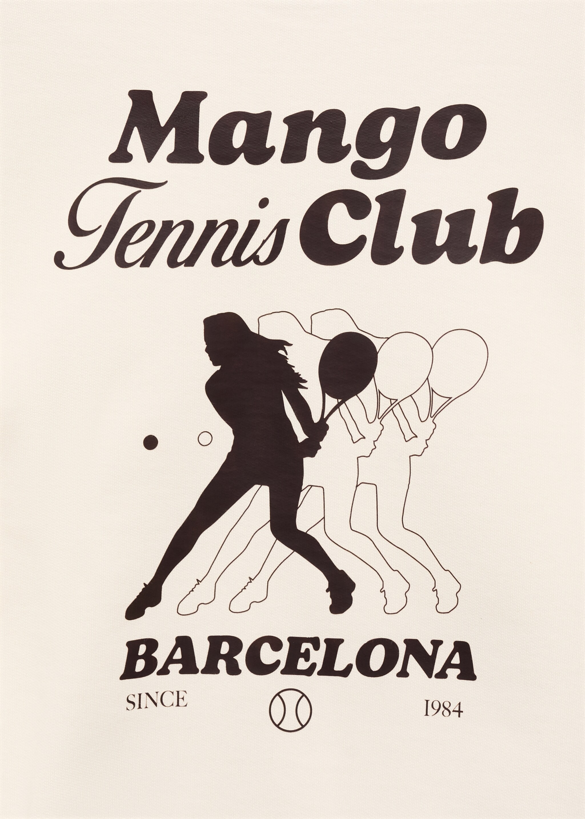 Sweat-shirt coton message imprimé - Détail de l'article 0, Écru. Ref: 87087903-00.