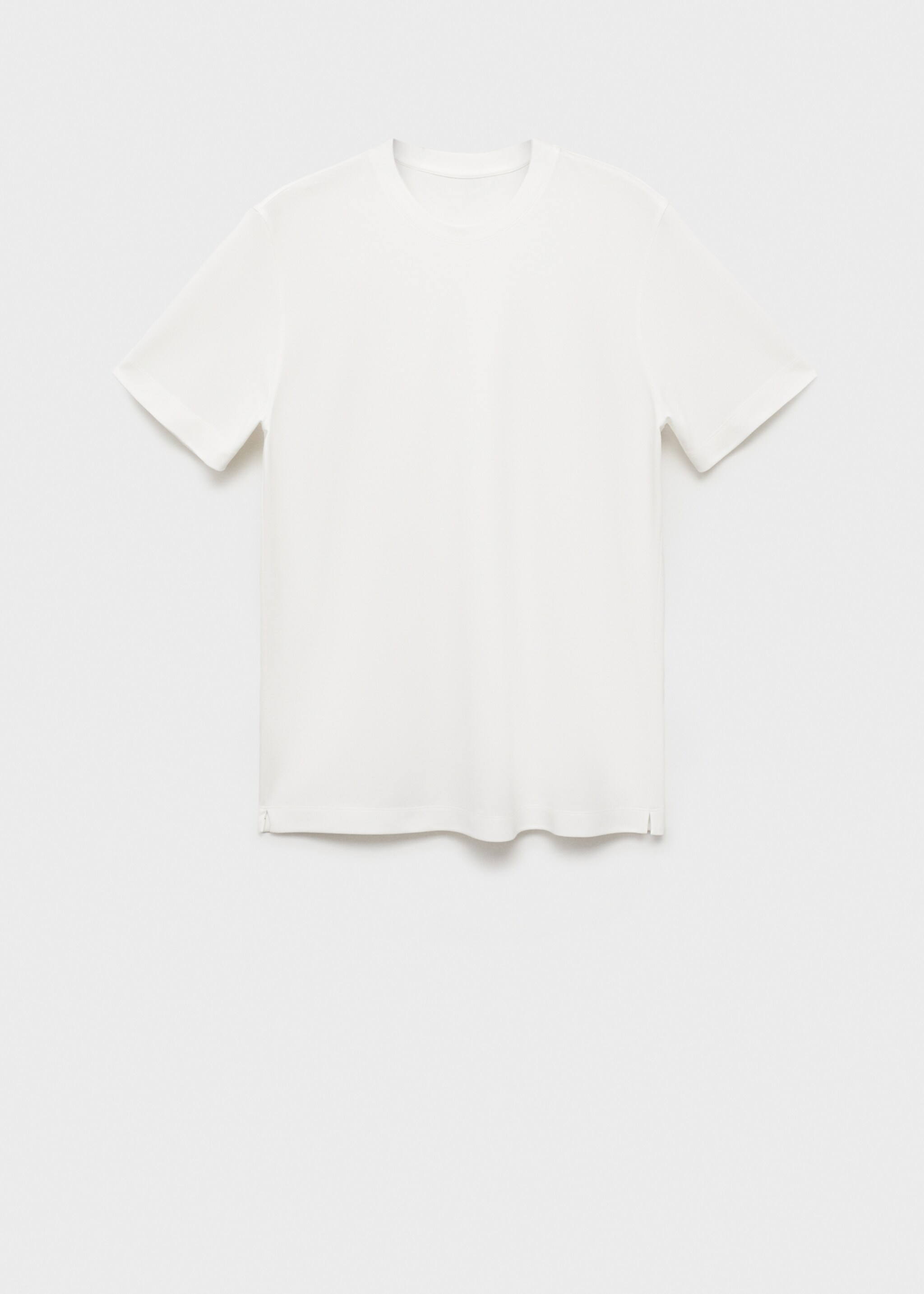 Samarreta lyocell màniga curta - Article sense model, Blanc. Ref: 87087907-00.