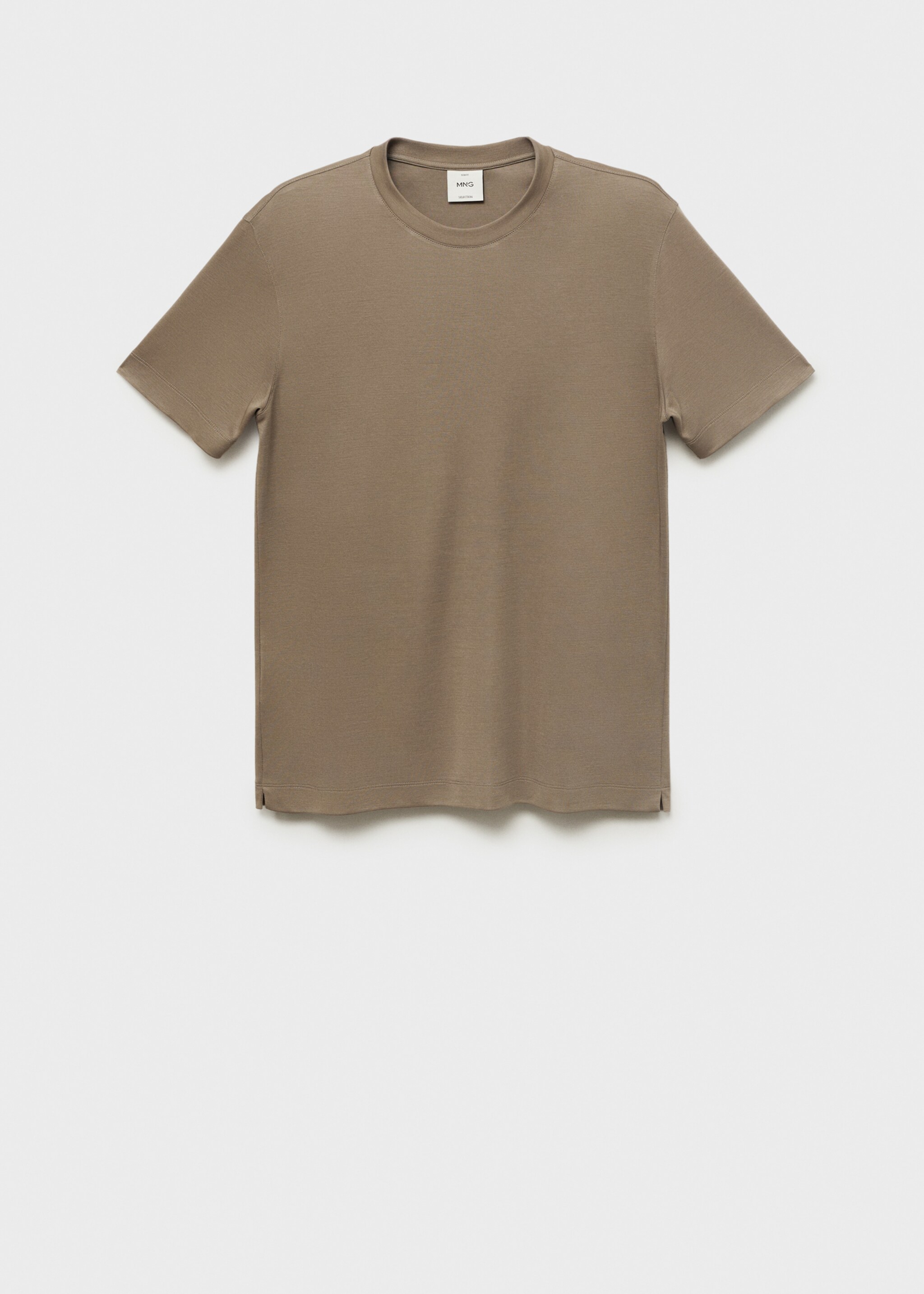 Samarreta lyocell màniga curta - Article sense model, Gris visó. Ref: 87087907-00.