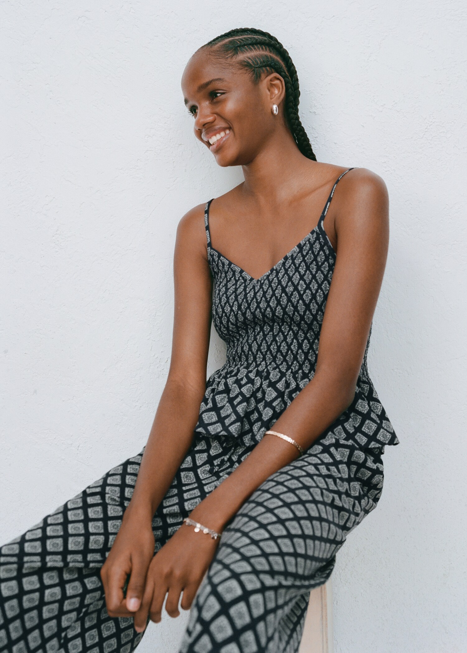 Ruffle printed top - Details of the article 5