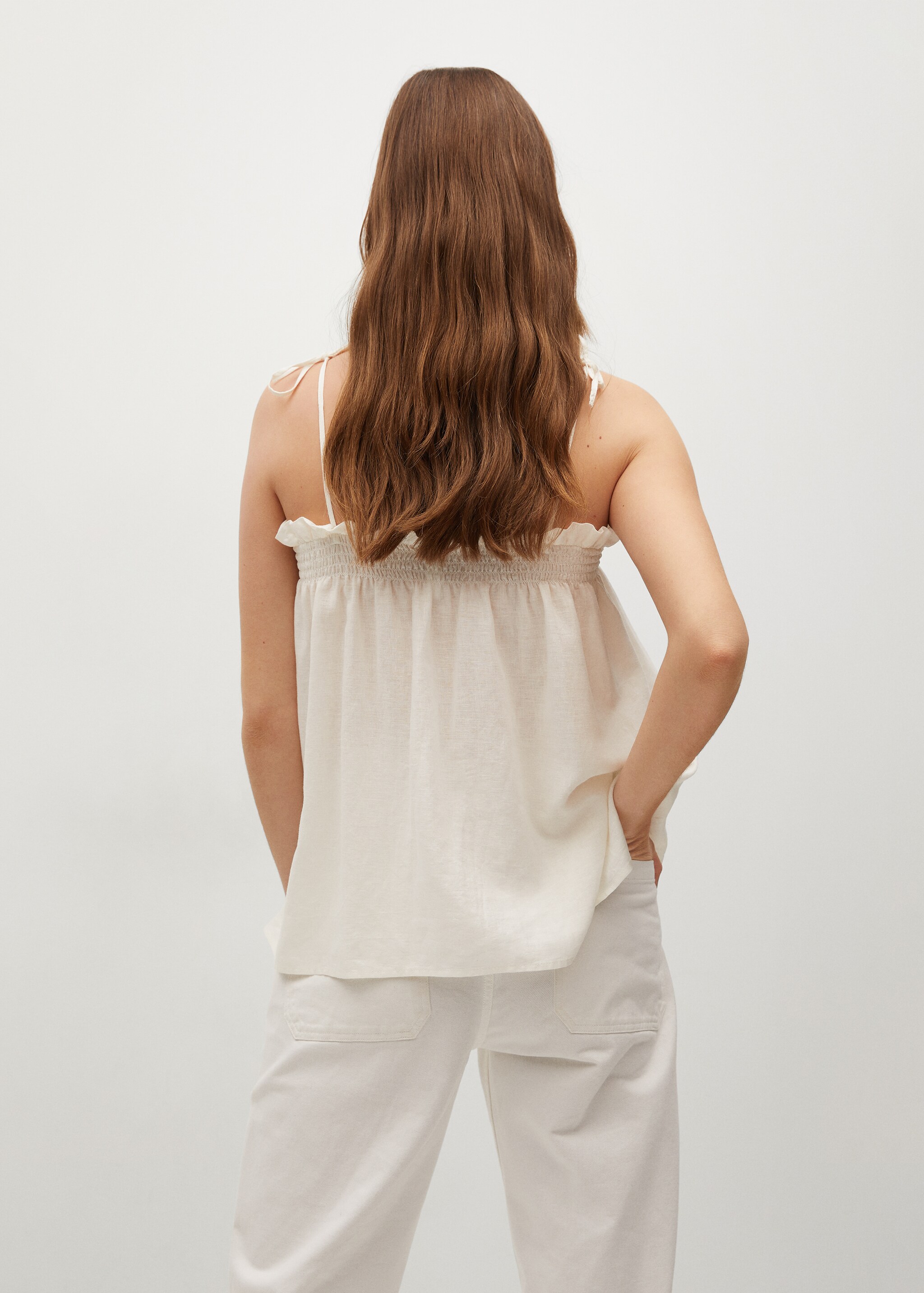 Flowy linen top - Reverse of the article