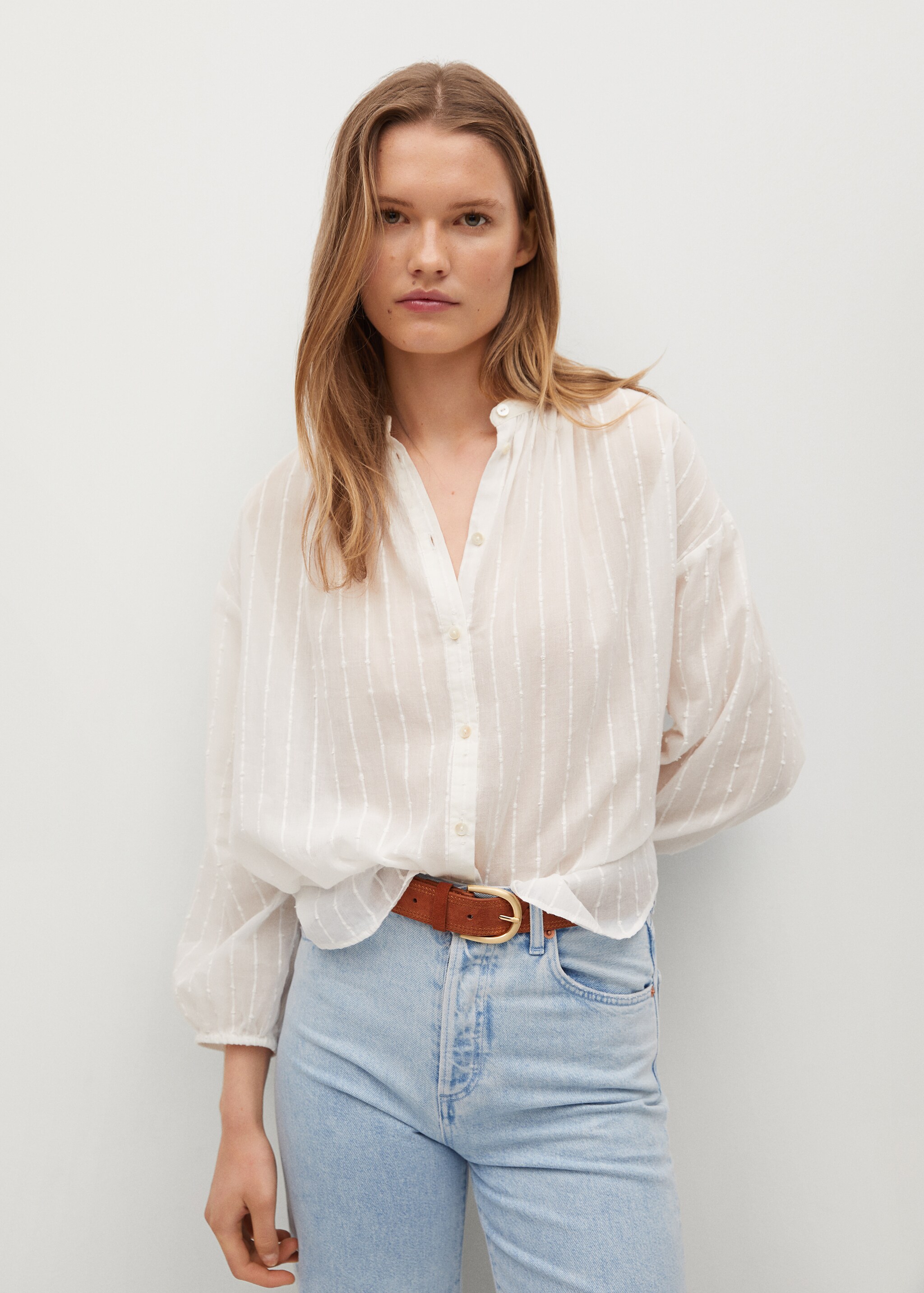 Blouse oversize coton - Plan moyen