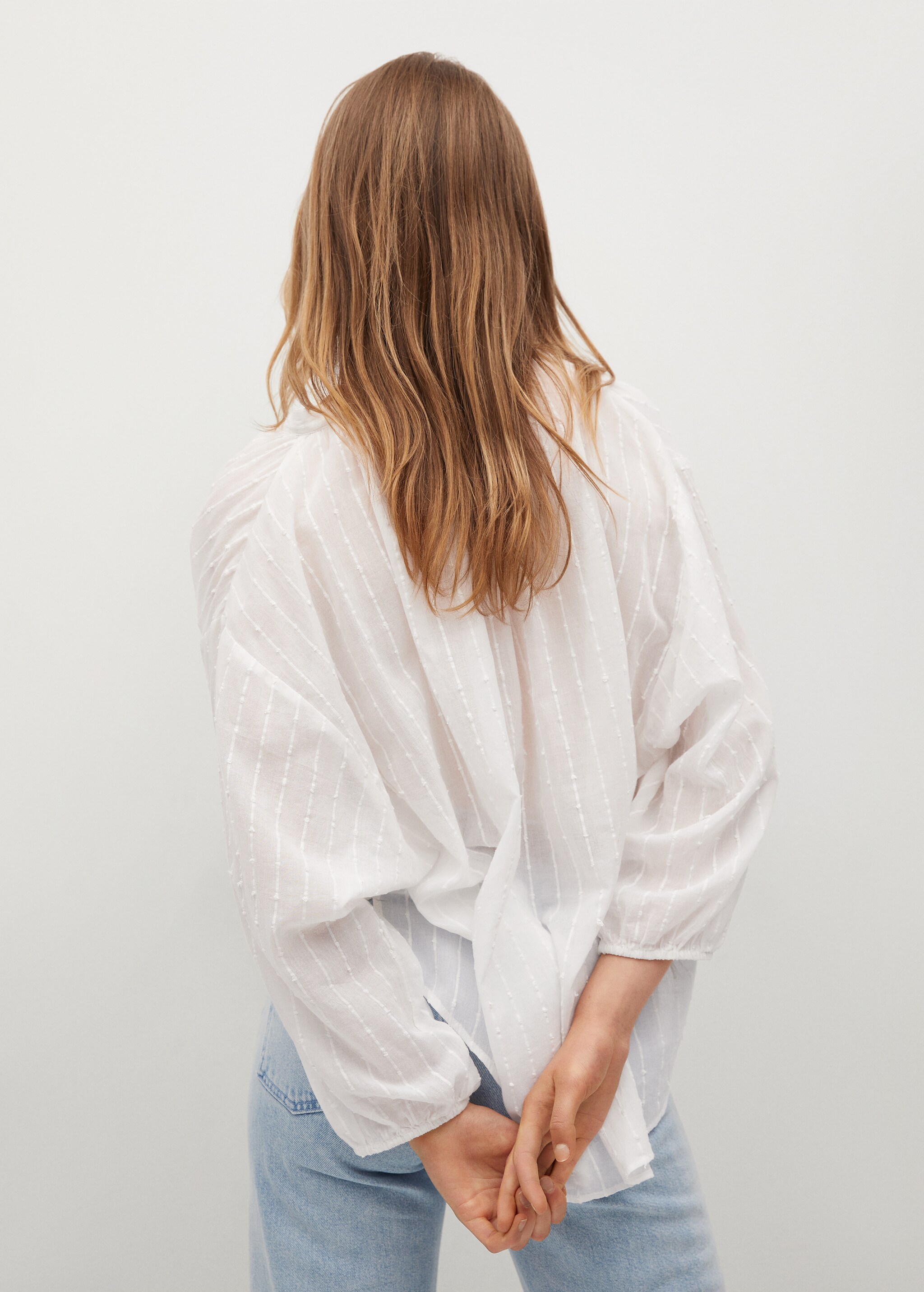 Blouse oversize coton - Verso de l’article