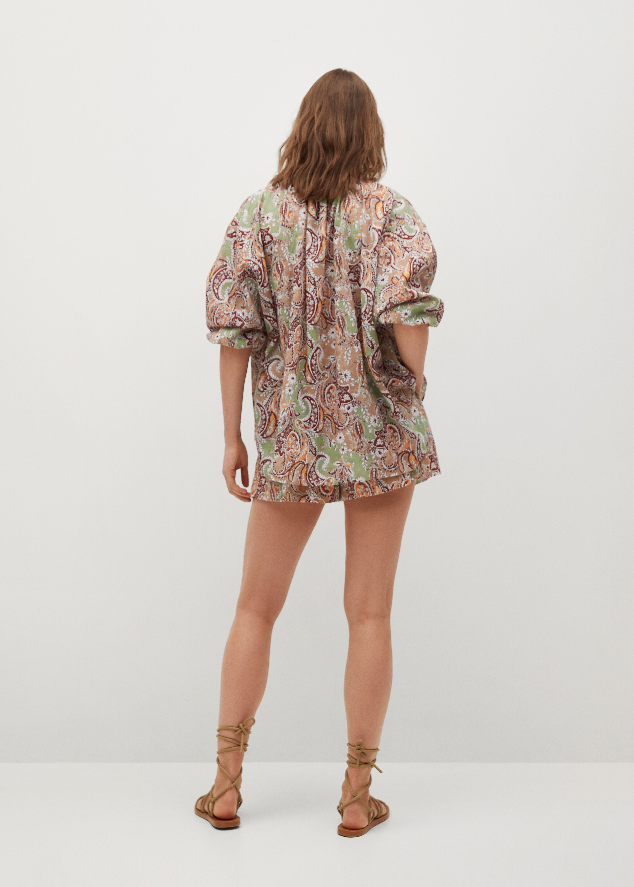 Blouse oversize coton - Verso de l’article