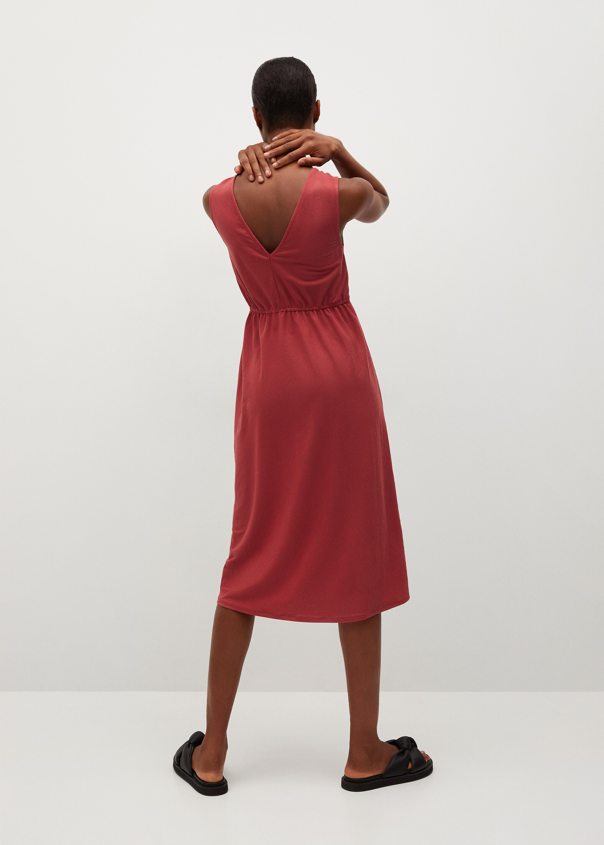 Vestido cintura elástica - Reverso del artículo
