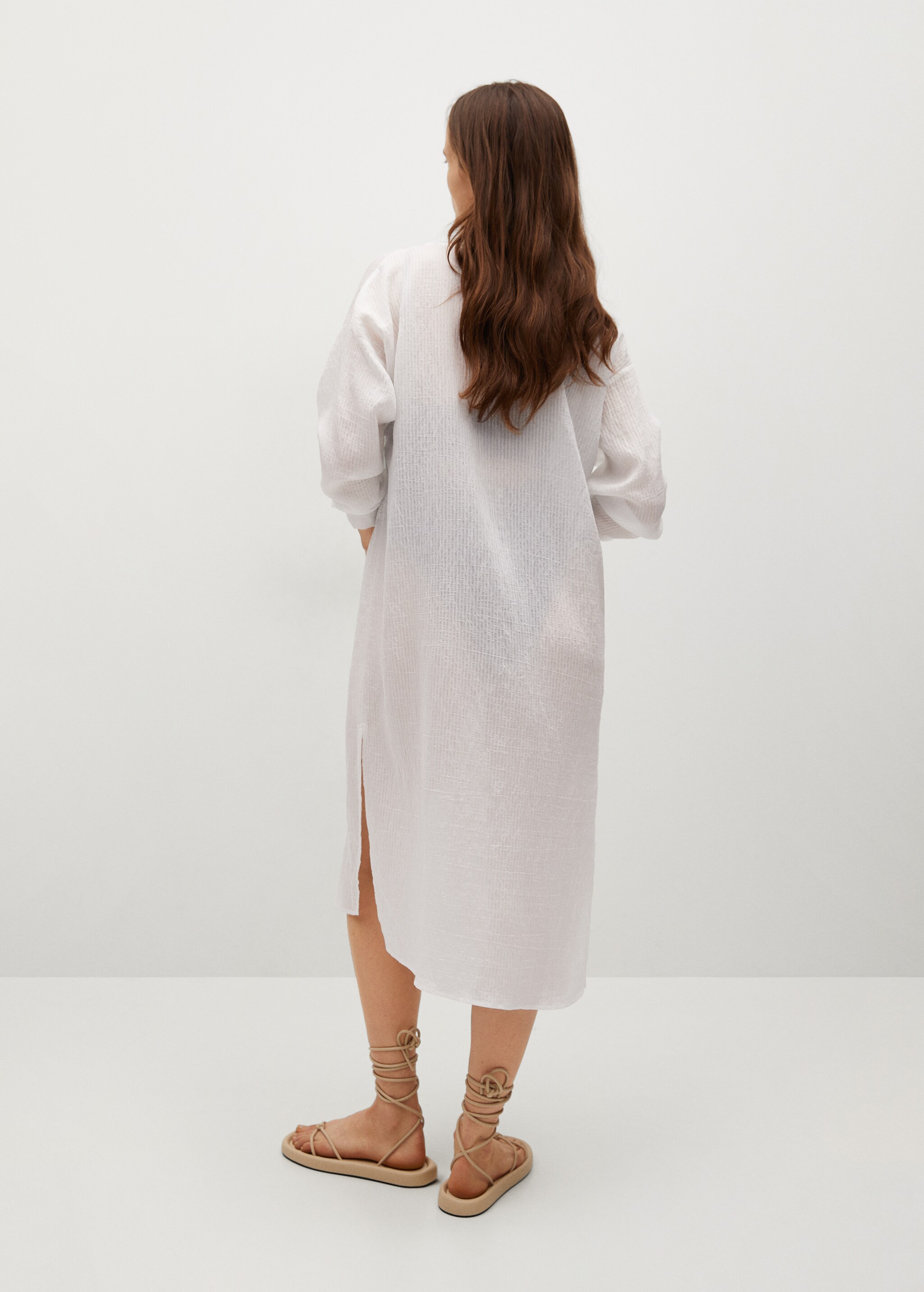 Camisa nudo lyocell - Reverso del artículo