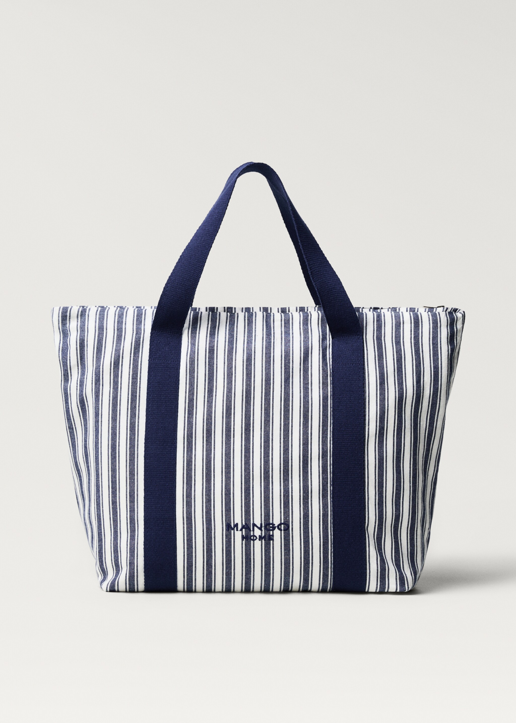 Striped thermal beach bag - Article without model, Navy. Ref: 87088647-00.