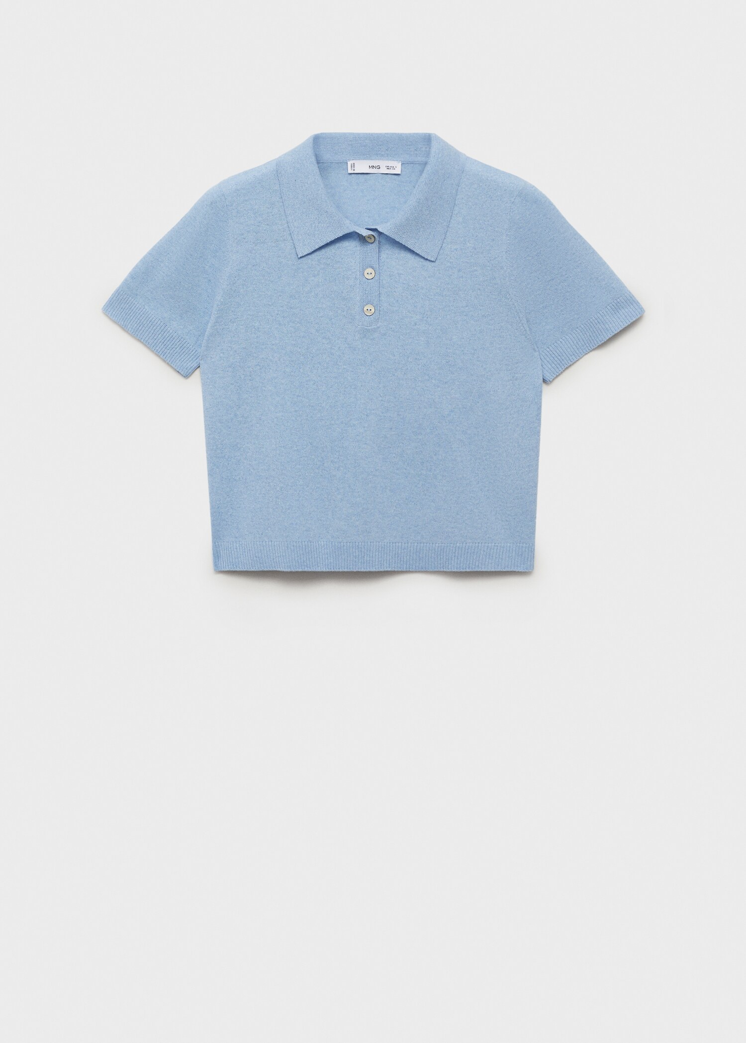 Knitted polo-neck sweater - Article without model