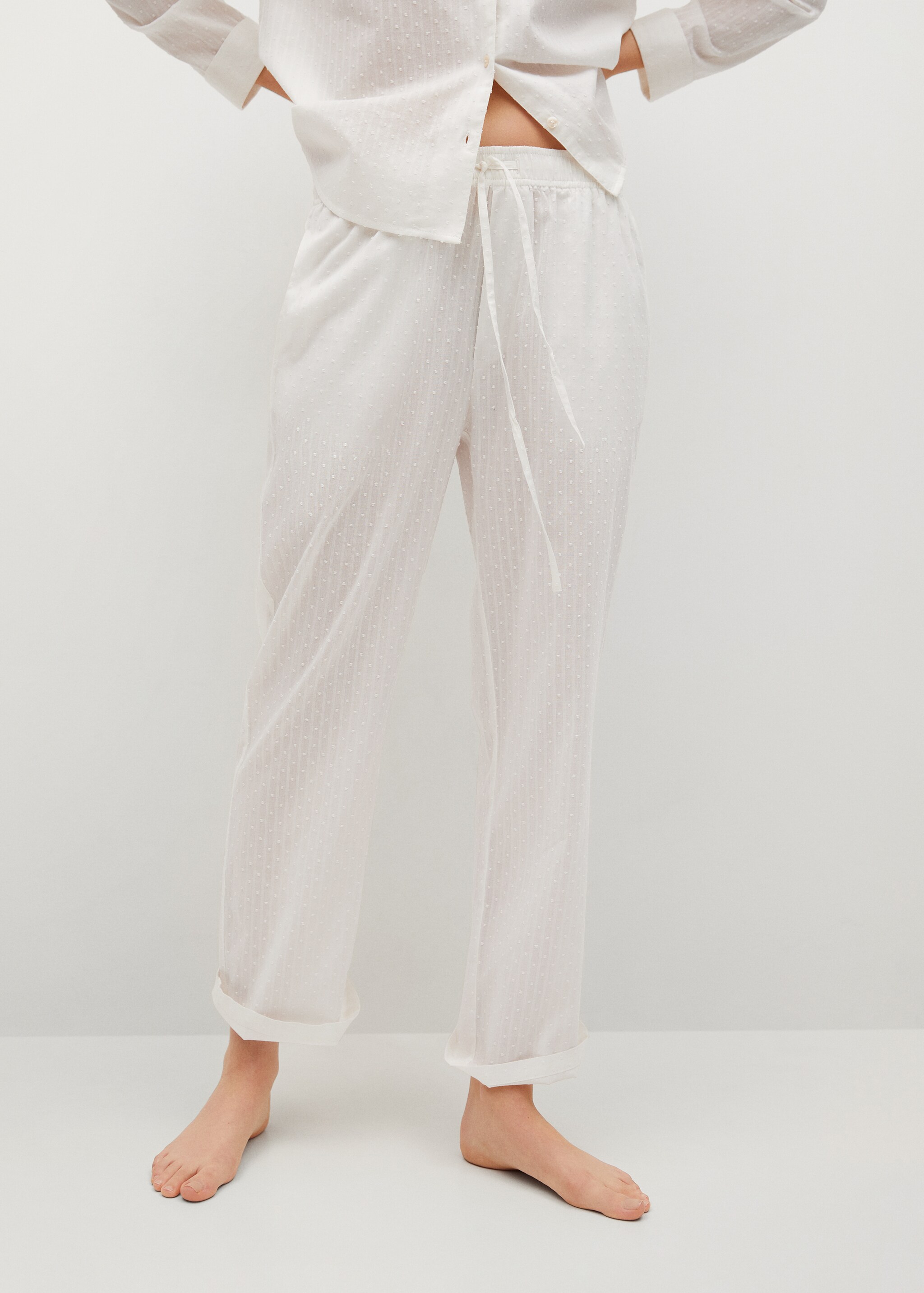 Pantalón pijama algodón plumeti - Detalle del artículo 1
