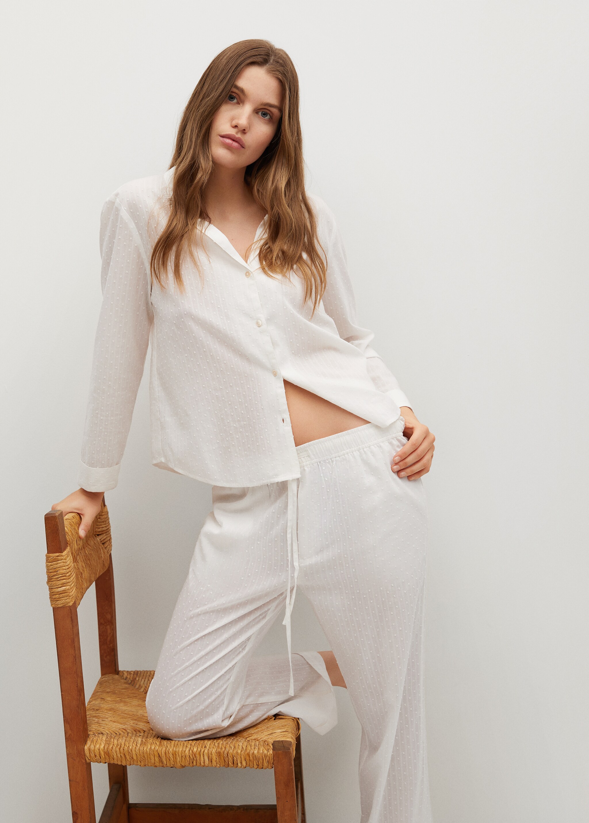 Pantalón pijama algodón plumeti - Detalle del artículo 2