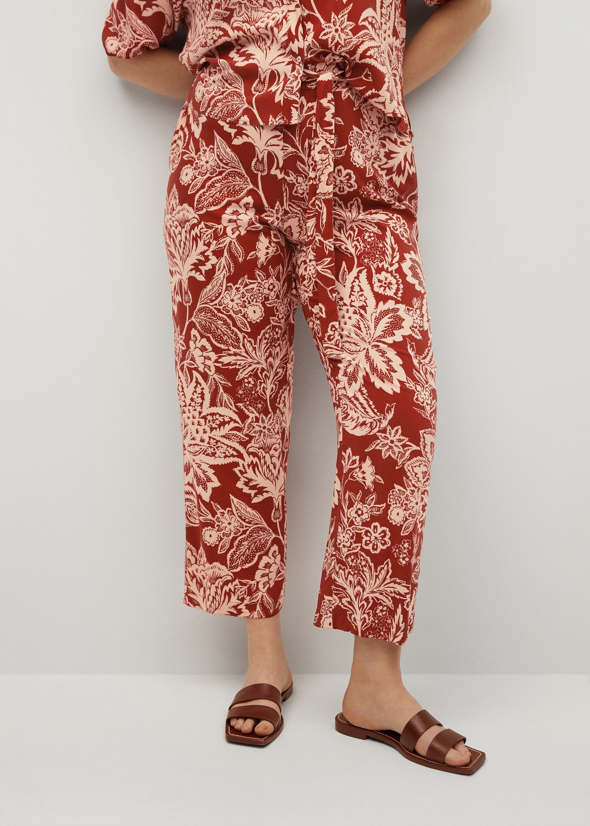 Flowy printed trousers - Medium plane
