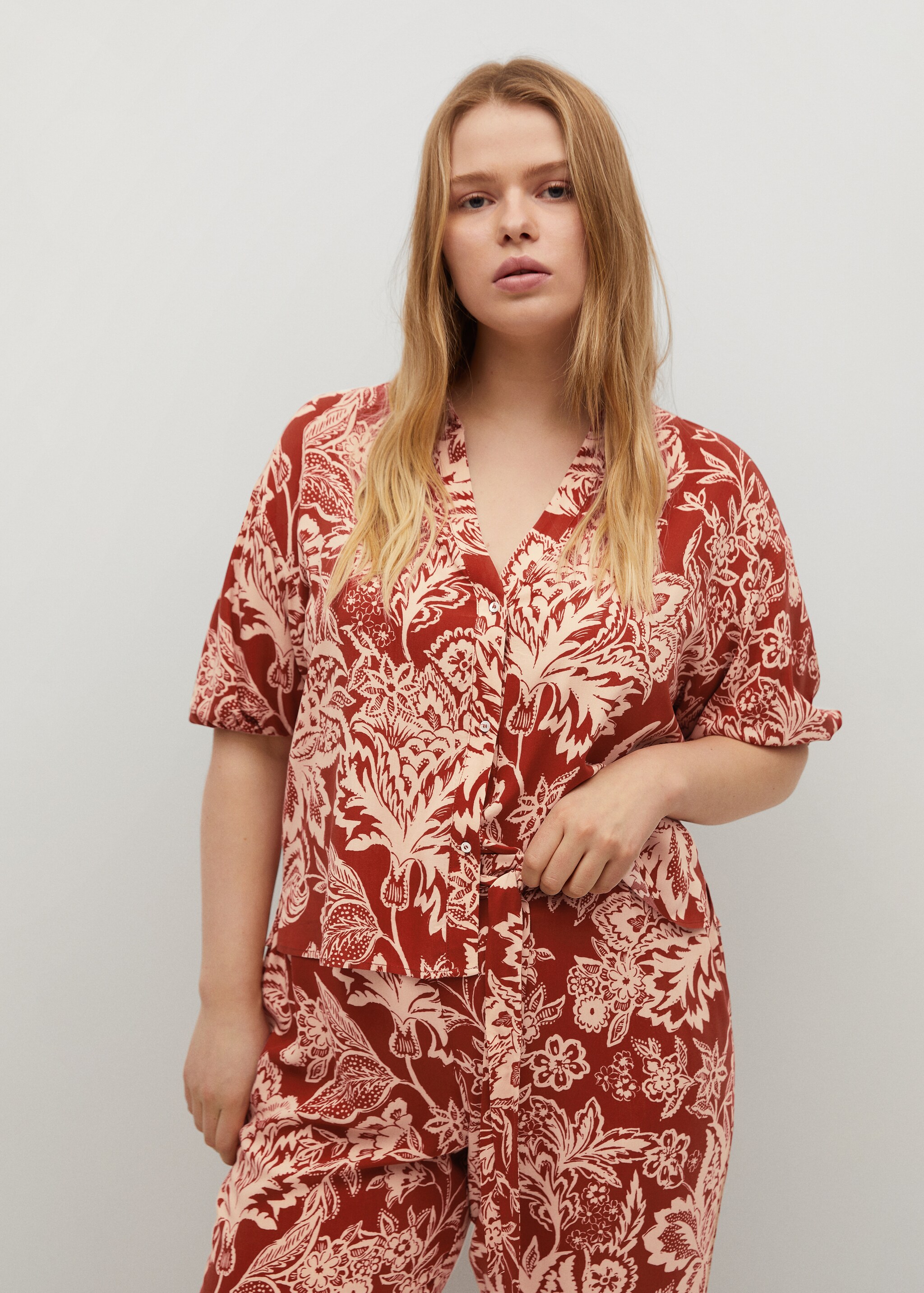 Flowy printed trousers - Details of the article 2