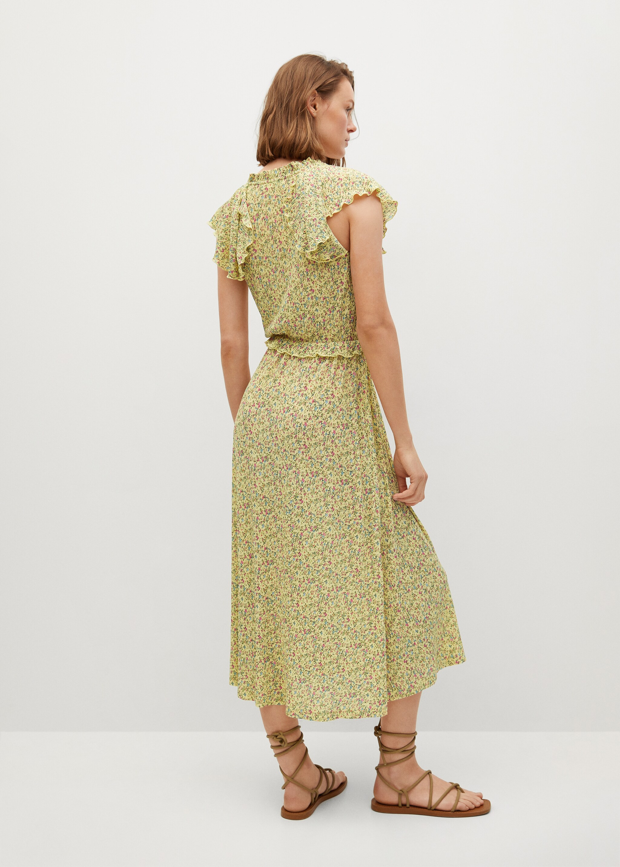 Vestido textura volante - Reverso del artículo