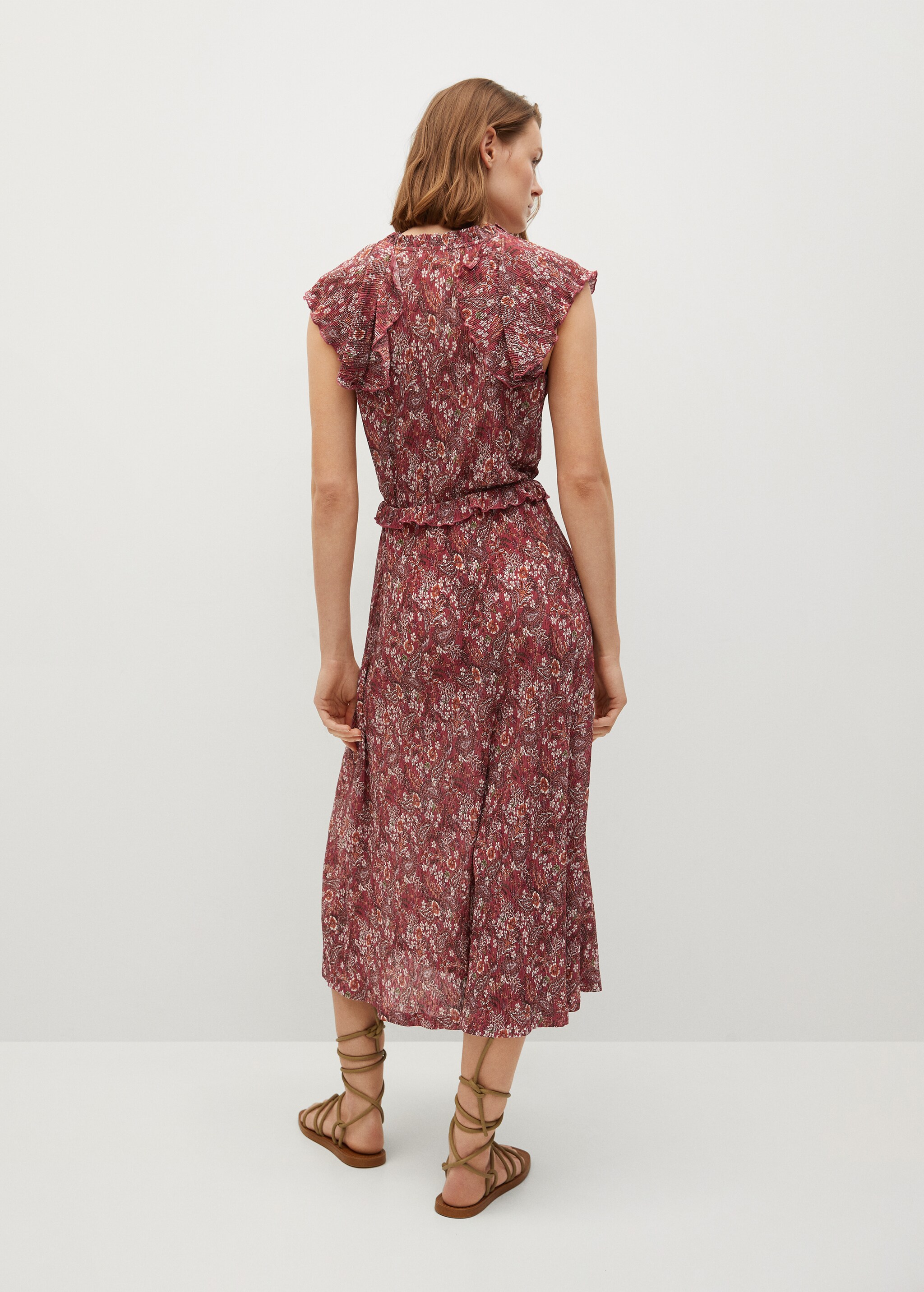 Vestido textura volante - Reverso del artículo
