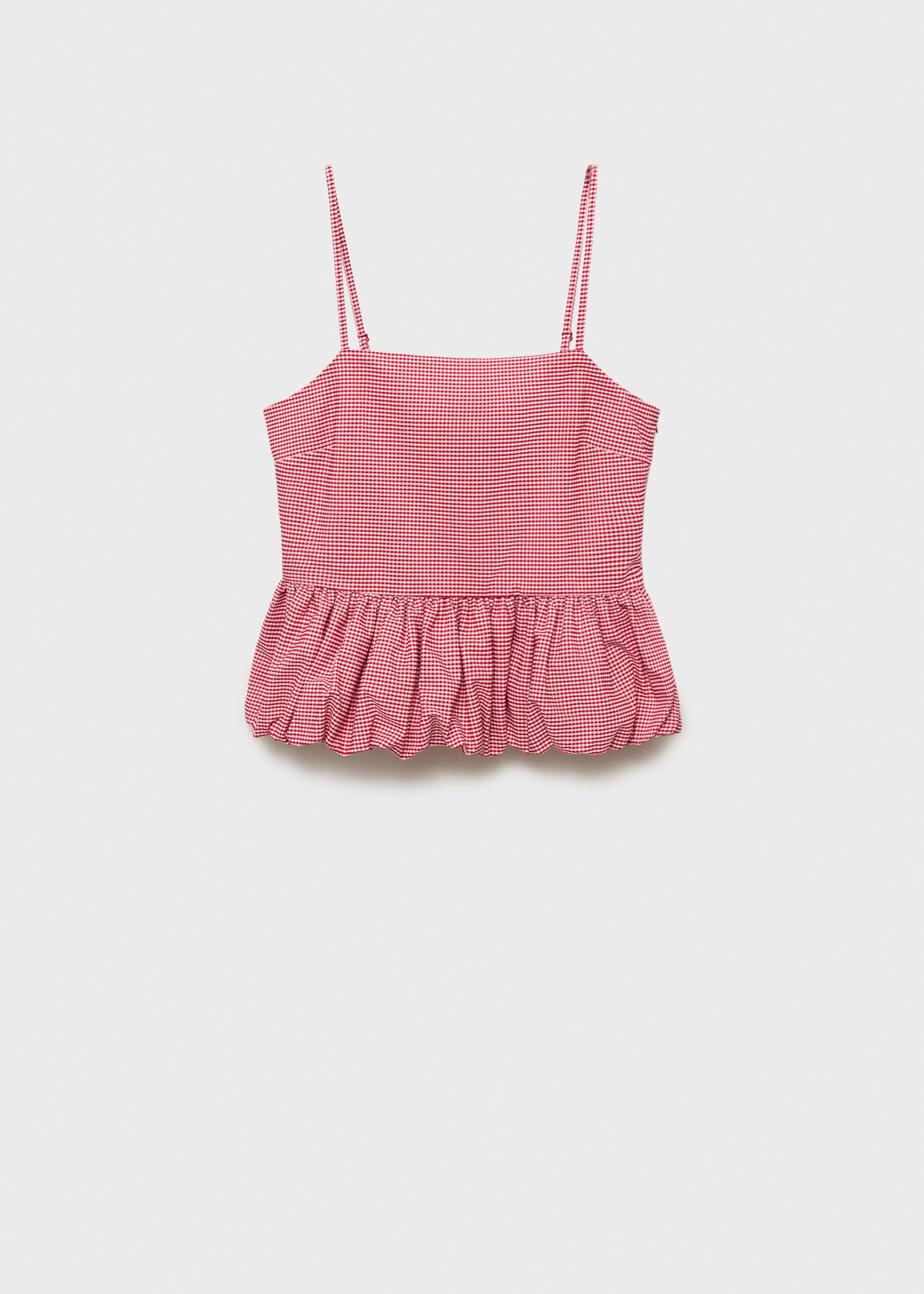 Top cuadros vichy - Artículo sin modelo, Rojo. Ref: 87089208-00.