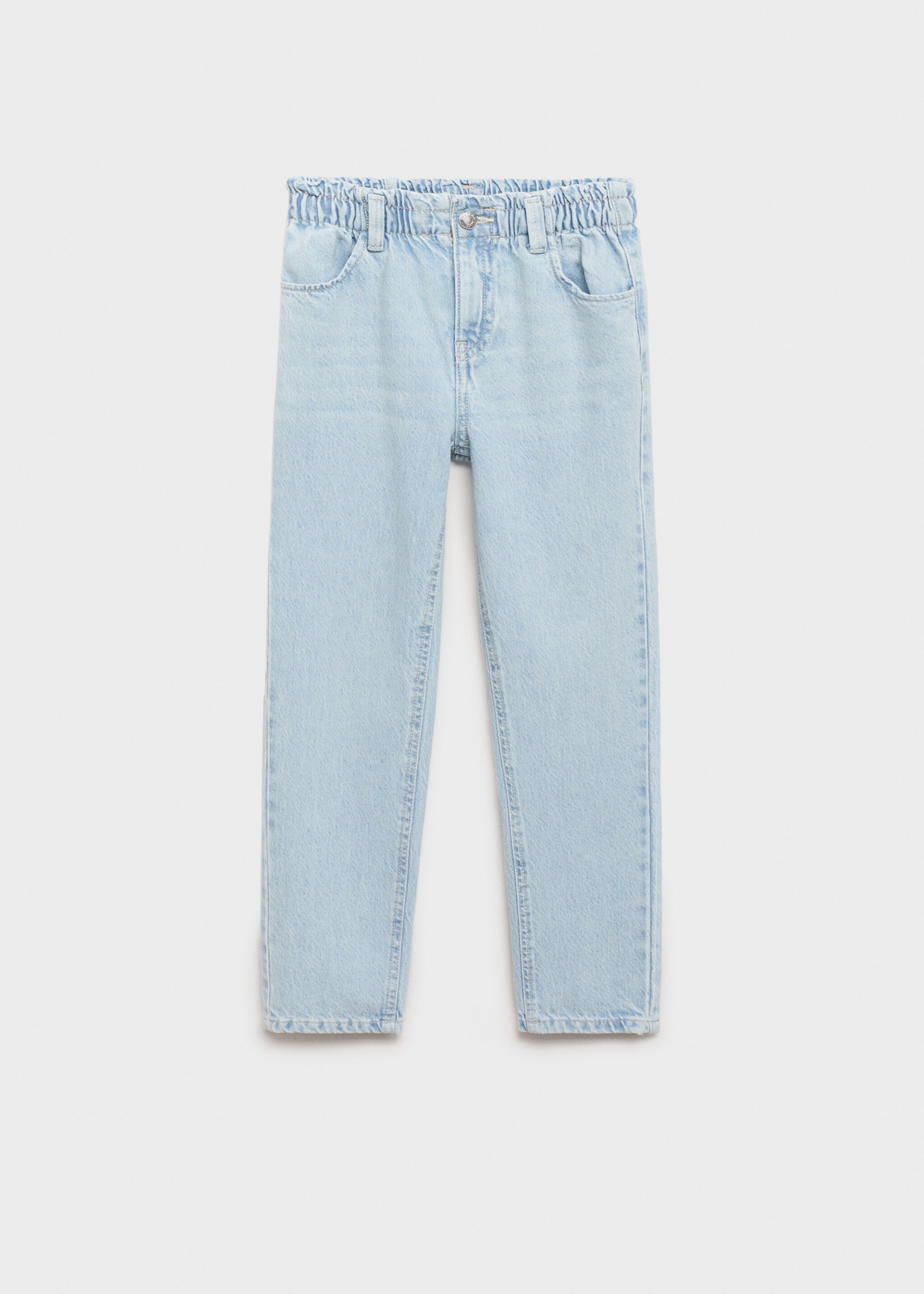 Paperbag jeans - Article without model, Light Blue. Ref: 87090413-00.