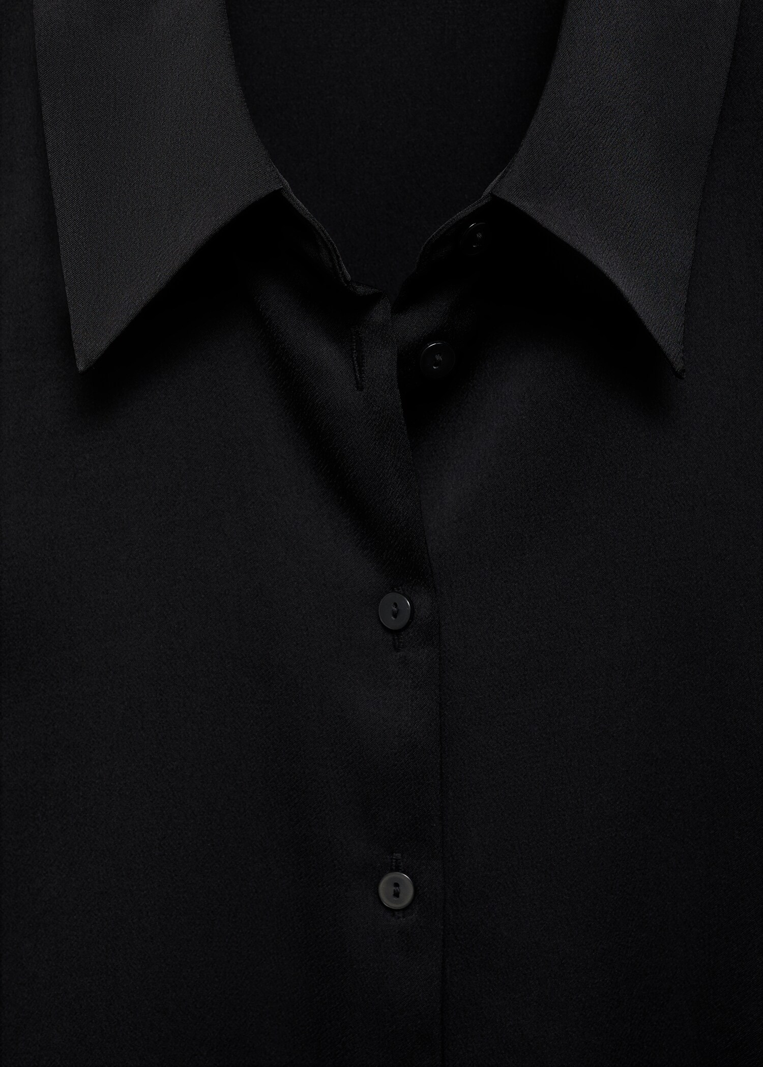 Satin finish flowy shirt - Details of the article 8
