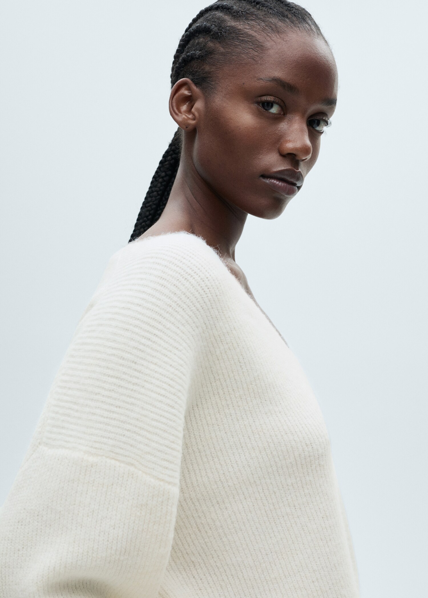 Strickpullover mit V-Ausschnitt - Detail des Artikels 4