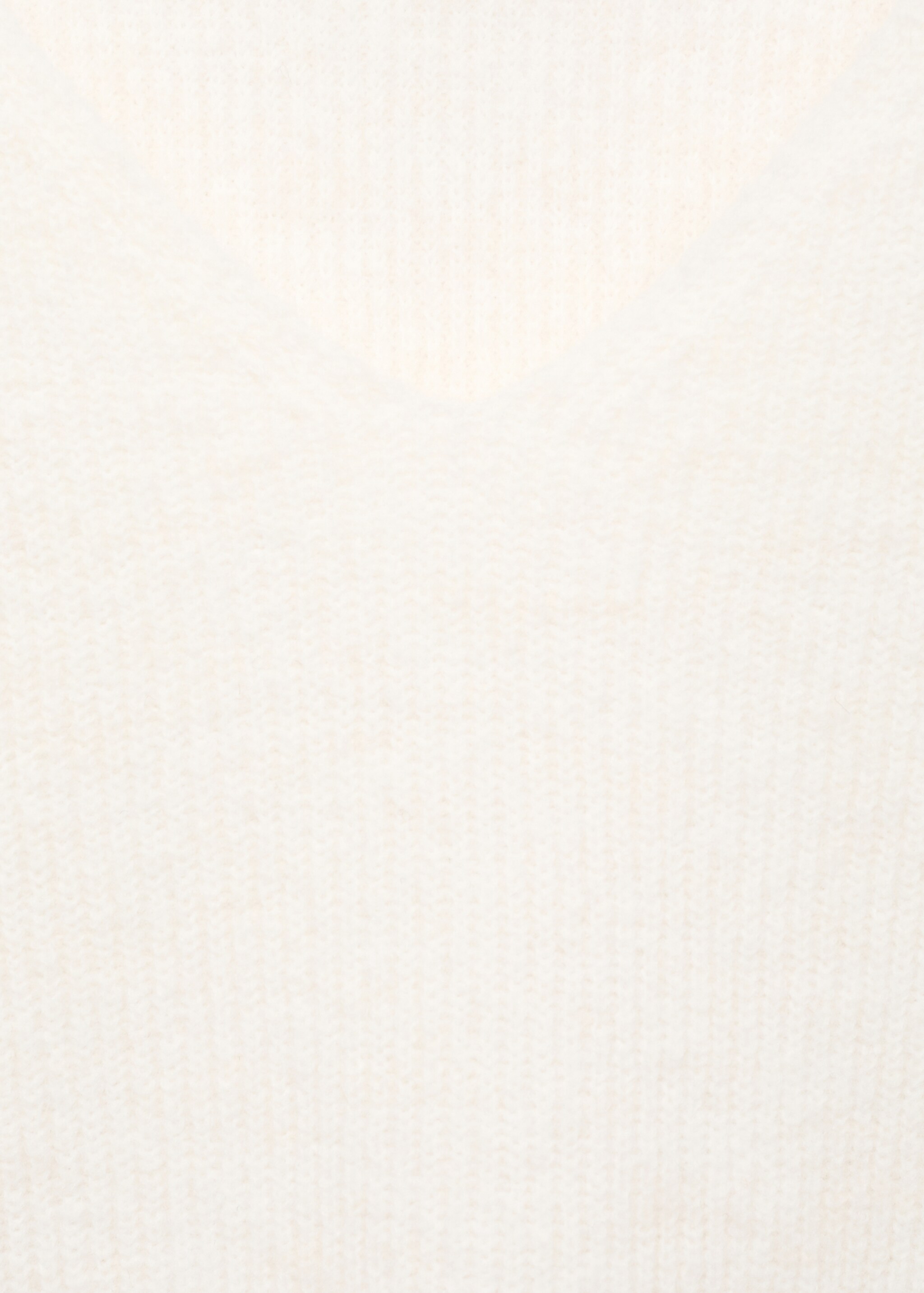 Strickpullover mit V-Ausschnitt - Detail des Artikels 8, Ecru. Ref: 87090423-00.