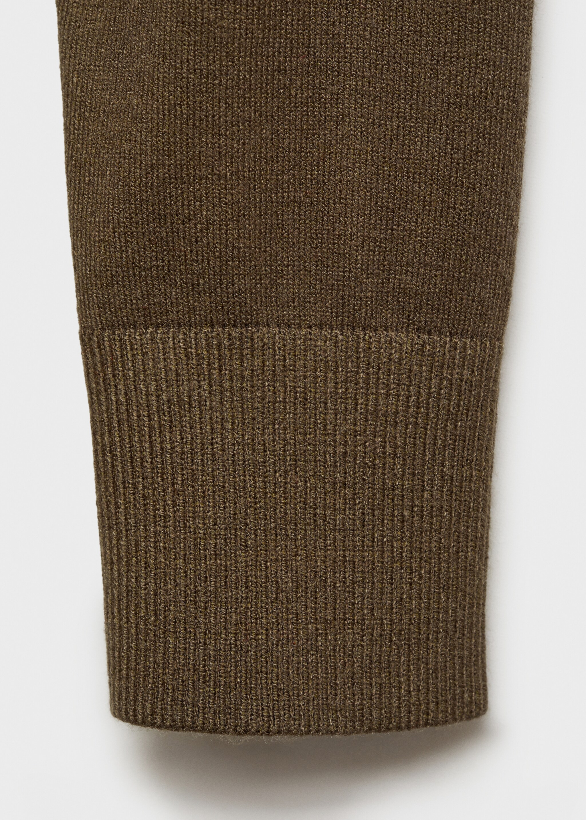Pull-over maille col montant - Détail de l'article 0, Kaki. Ref: 87090430-00.
