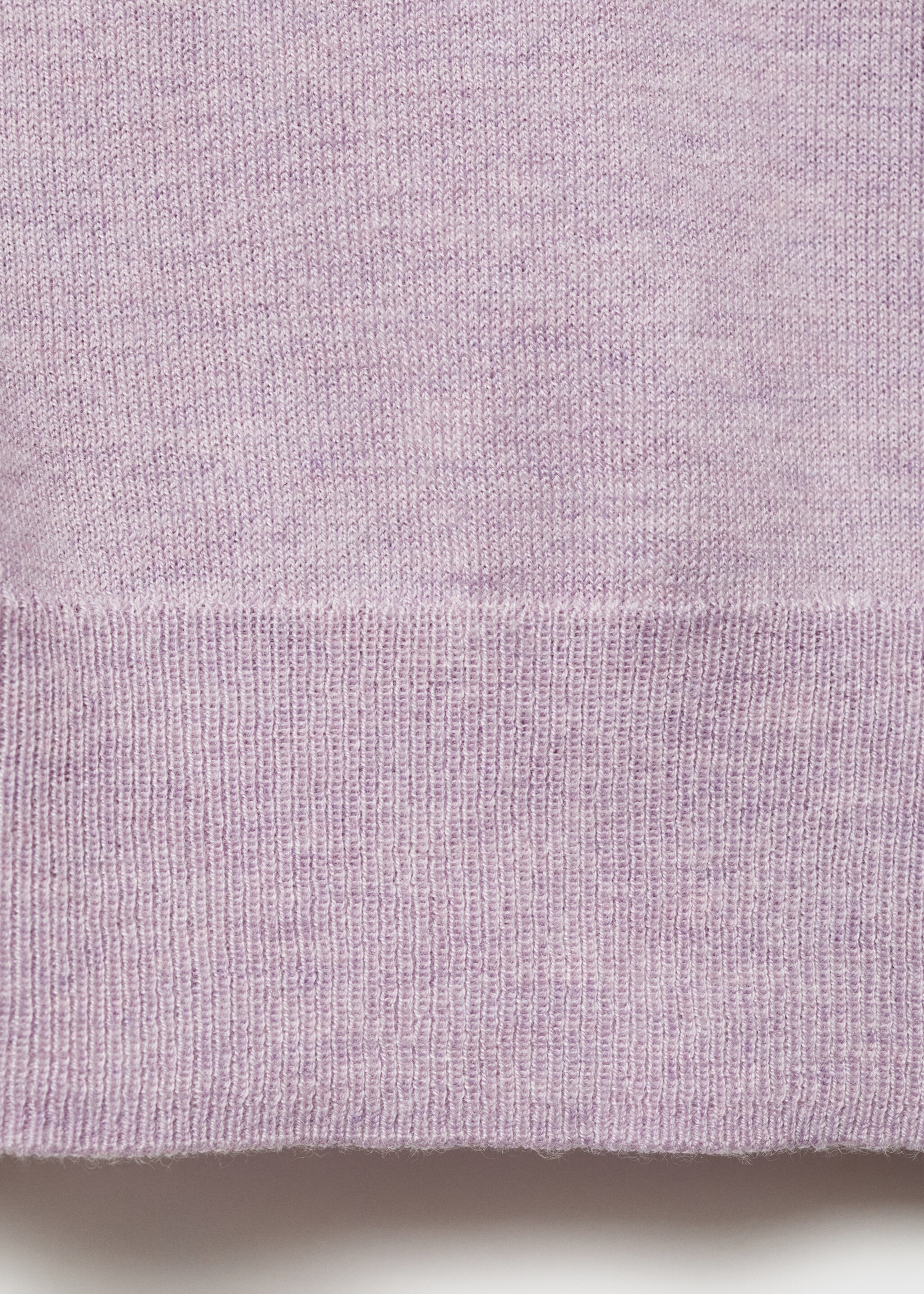 V-neck knitted cardigan - Details of the article 0, Light/Pastel Purple. Ref: 87090432-00.