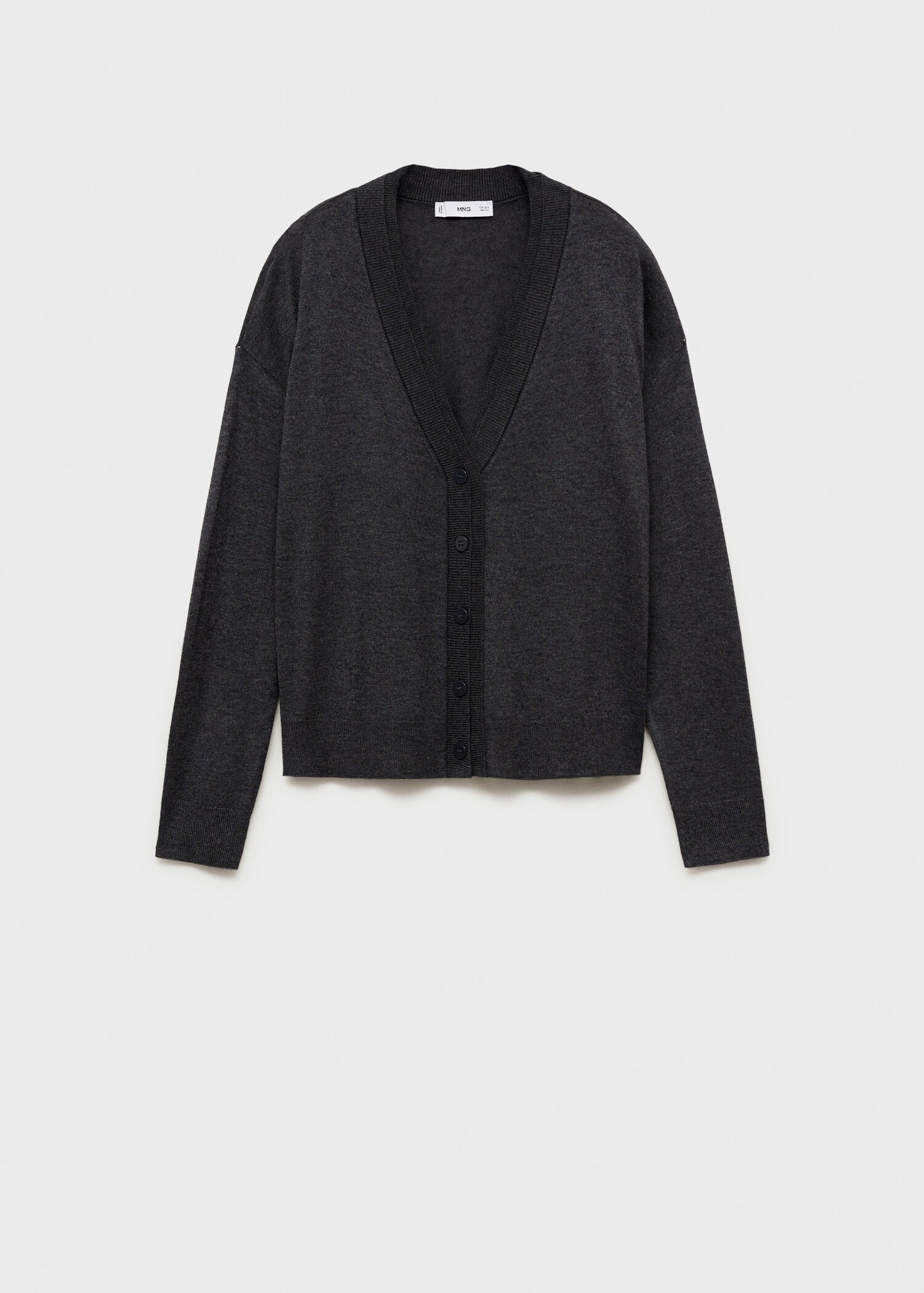 Úpletový kardigan s výstřihem do V - Zboží bez modelu