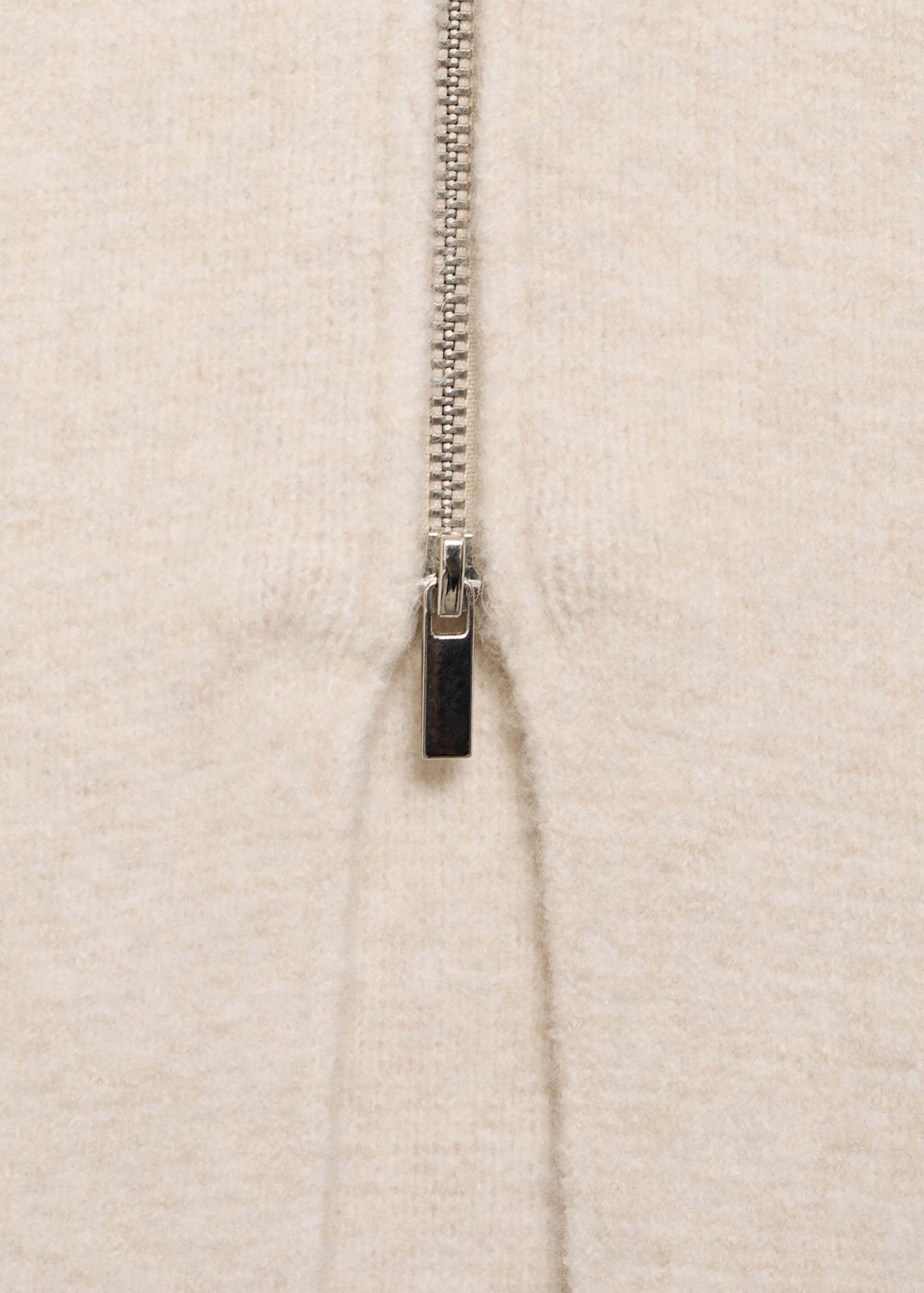 Gebreide blazer met geometrische print - Detail van het artikel 0, Zand. Ref: 87090435-00.