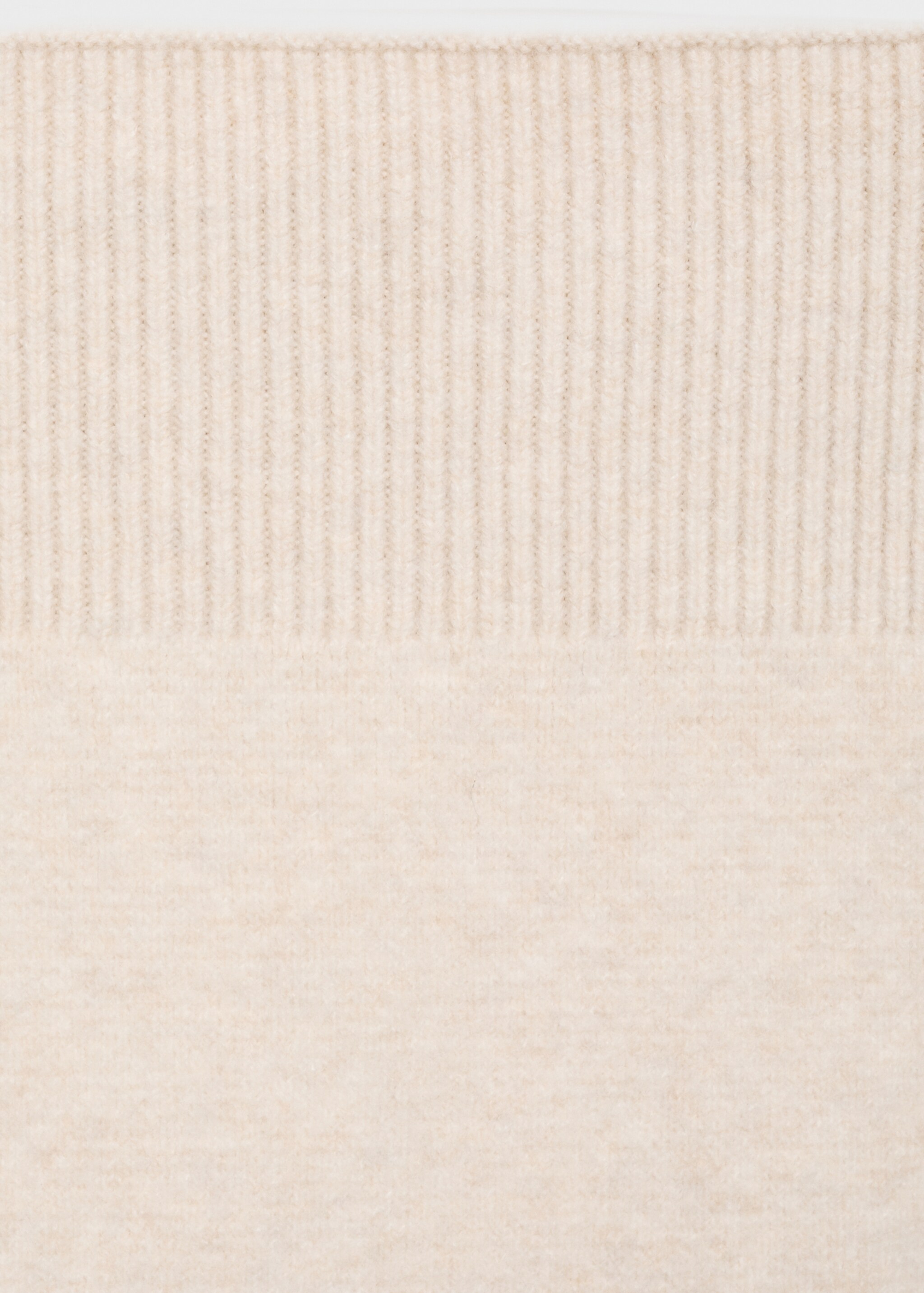 Gebreide blazer met geometrische print - Detail van het artikel 8, Zand. Ref: 87090435-00.