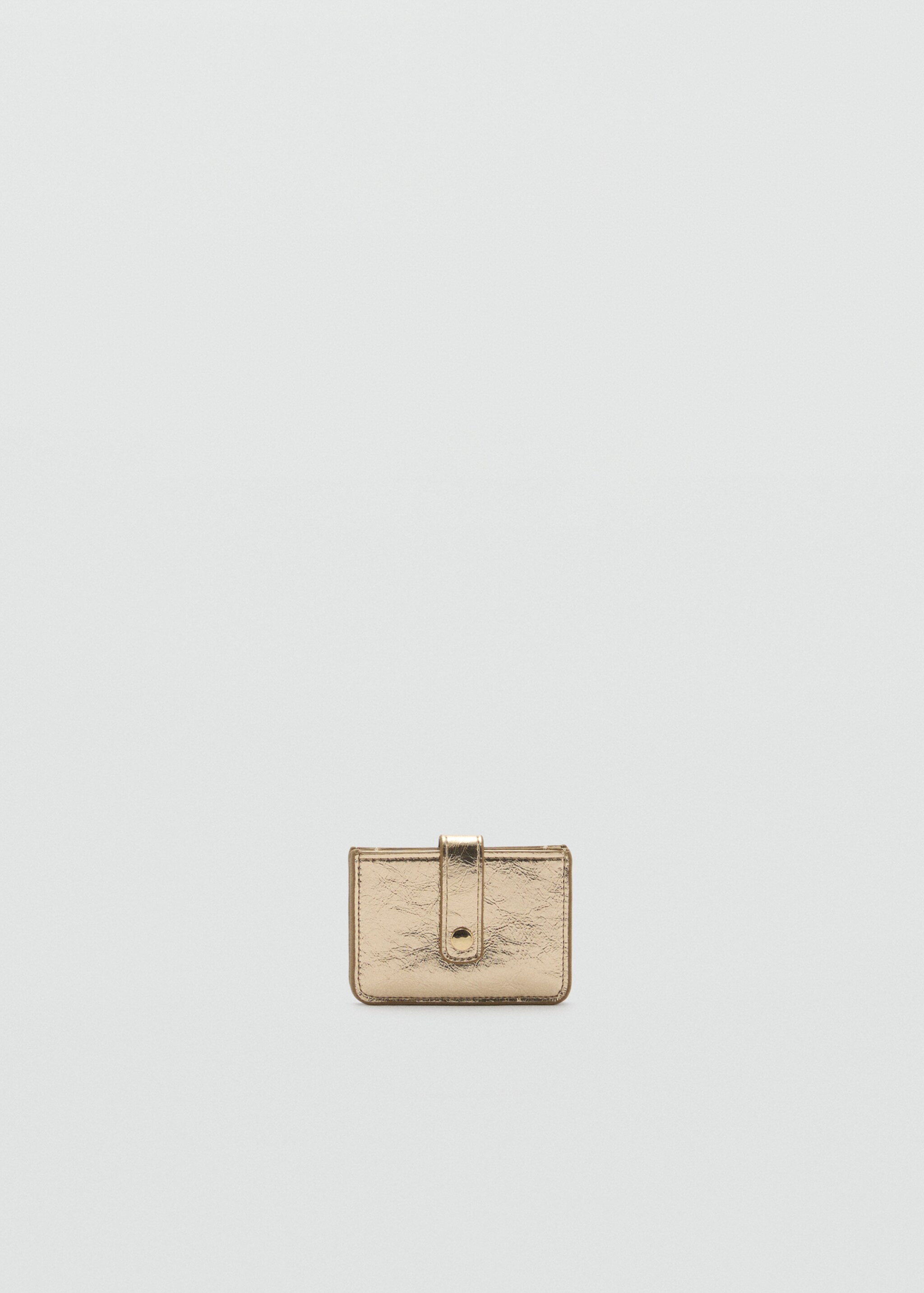 Metallic cardholder - Medium plane, Gold. Ref: 87090436-00.
