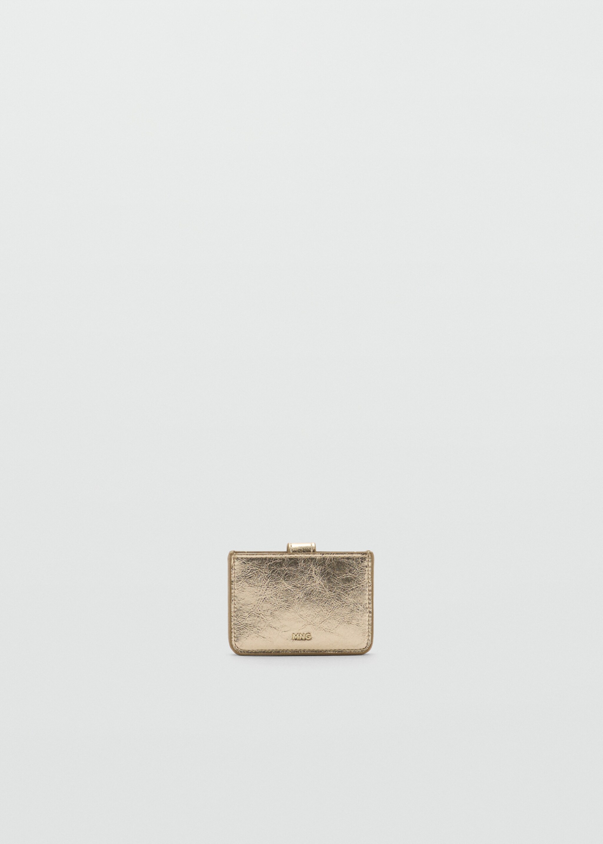 Metallic cardholder - Article without model, Gold. Ref: 87090436-00.