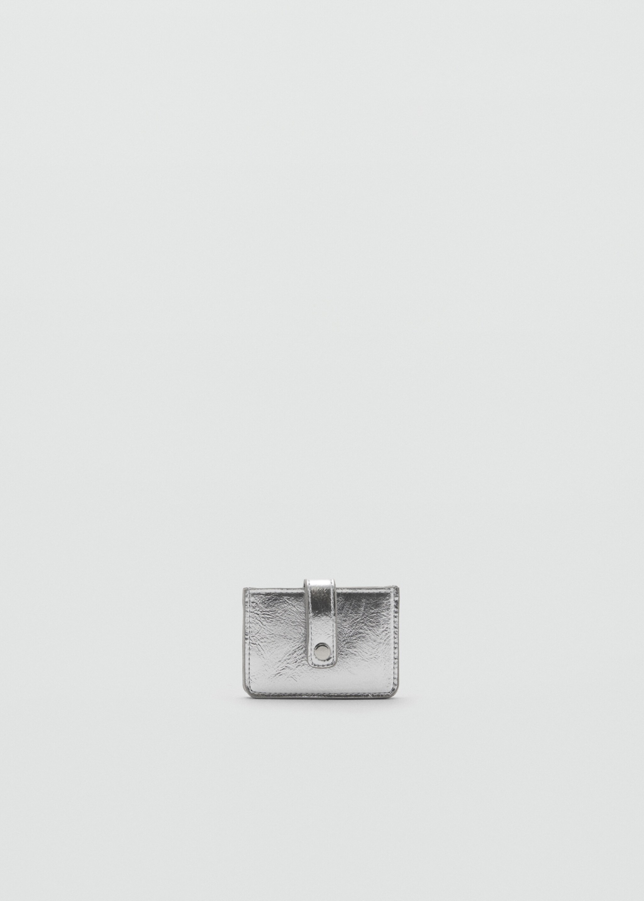 Metallic cardholder - Medium plane, Silver. Ref: 87090436-00.