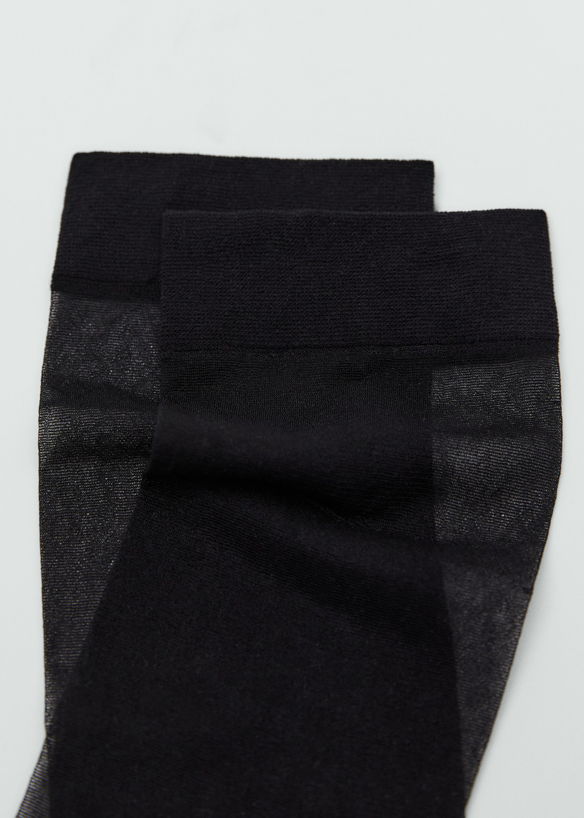 Thin mesh socks - Medium plane, Black. Ref: 87090438-00.
