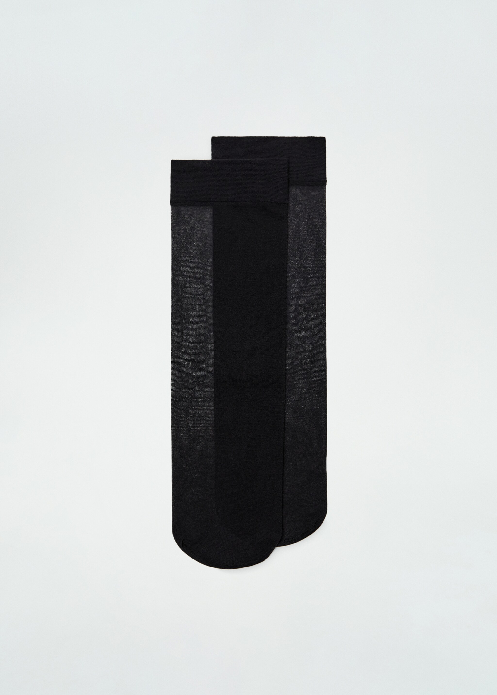 Thin mesh socks - Article without model, Black. Ref: 87090438-00.