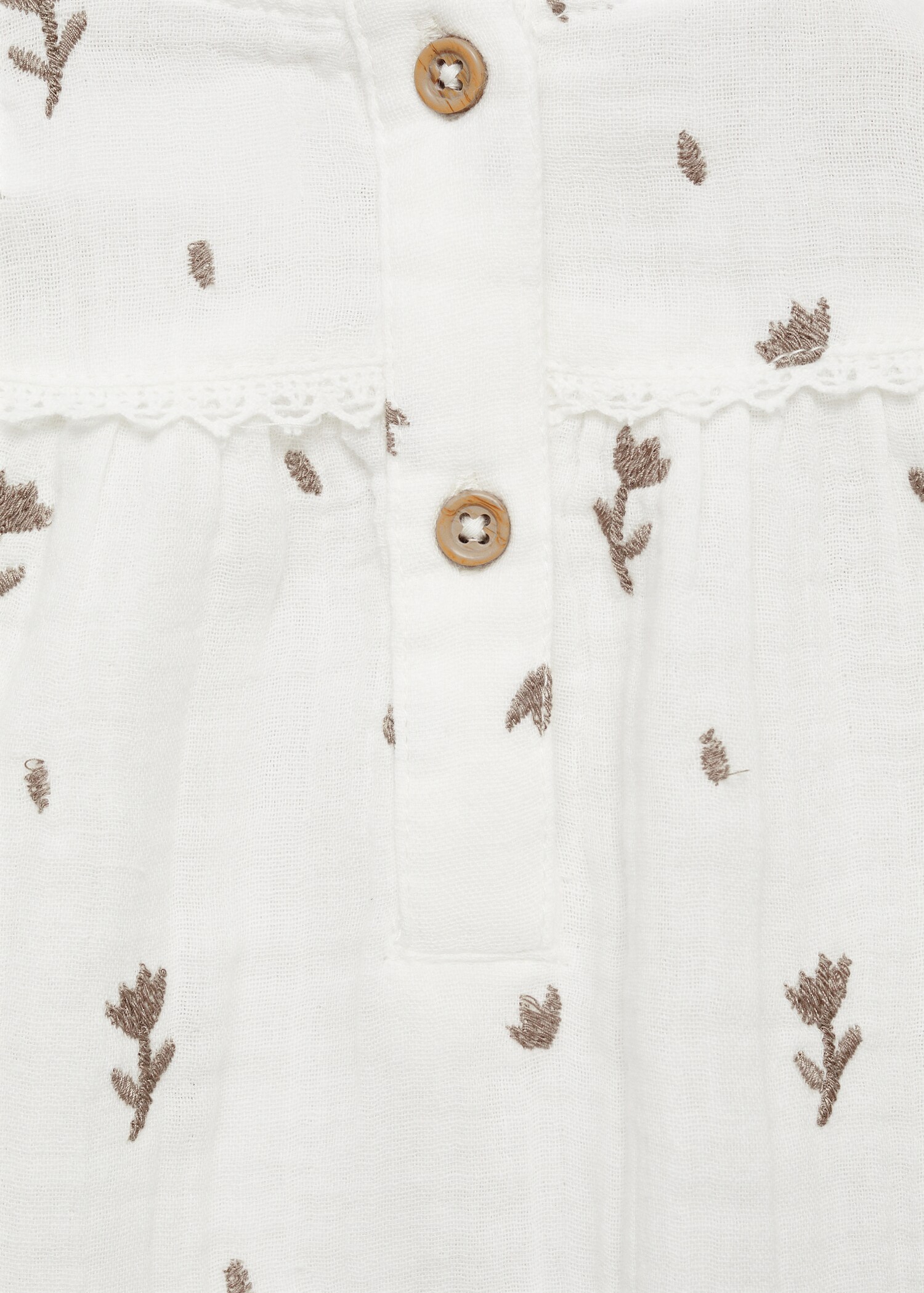 Floral embroidery blouse - Details of the article 0