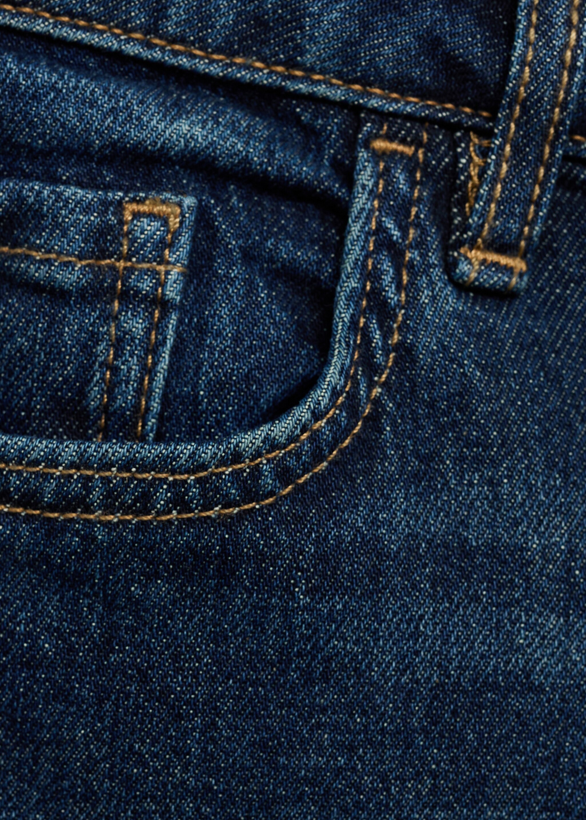 Flared Jeans Fiona mit mittlerer Bundhöhe - Detail des Artikels 0, Dunkelblau. Ref: 87090442-00.