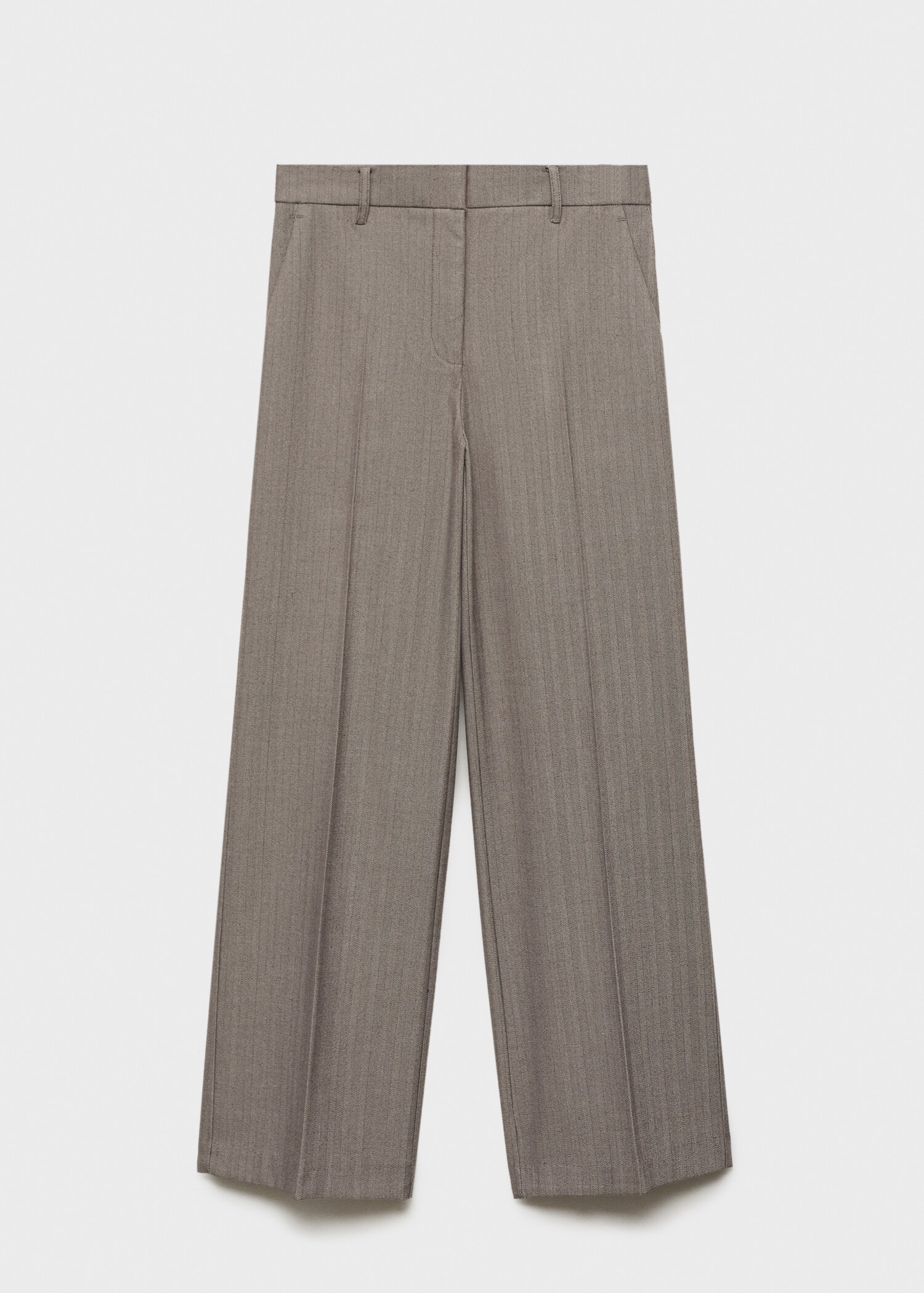 Mid-rise wide leg trousers - Article without model
