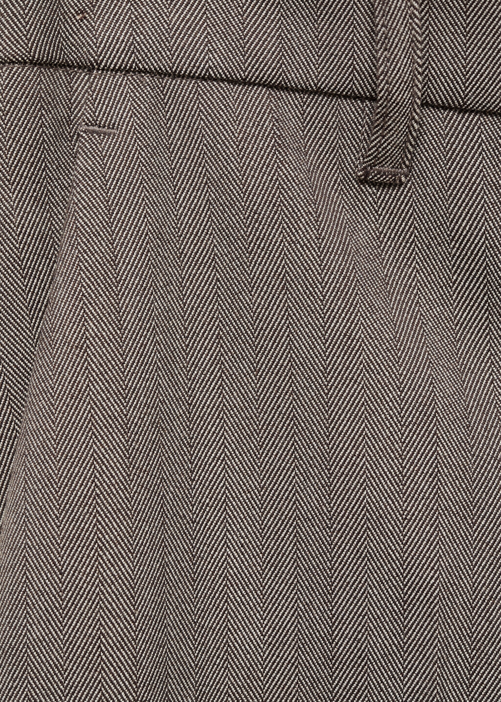 Mid-rise wide leg trousers - Details of the article 0, Brown. Ref: 87090444-00.