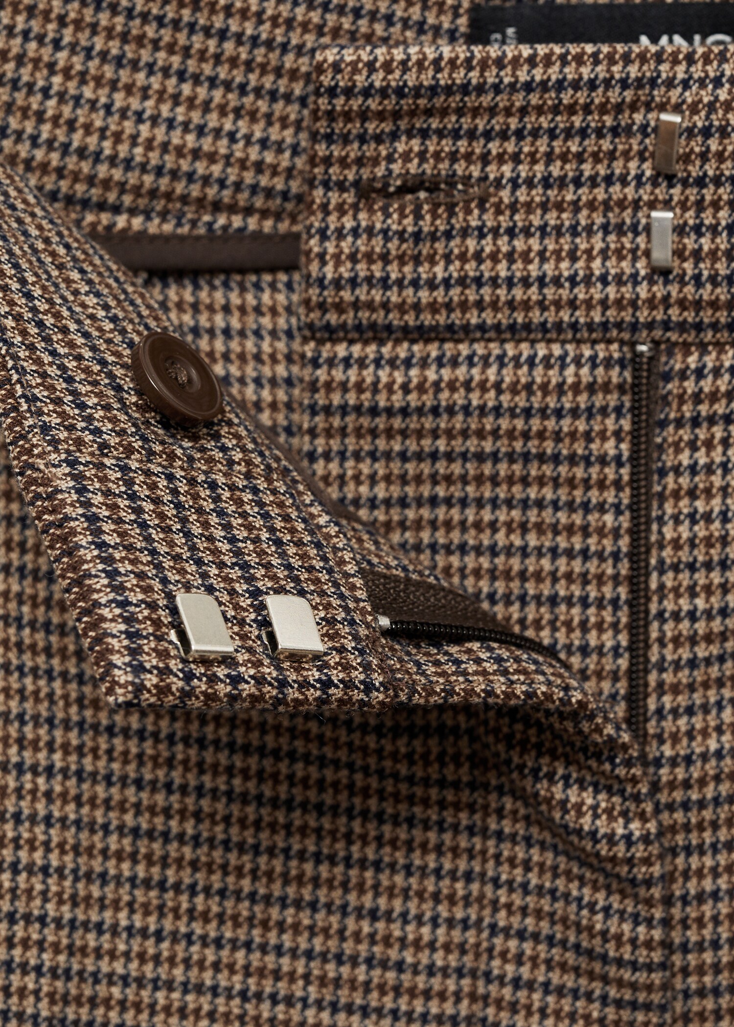 Mid-rise wide leg trousers - Details of the article 0