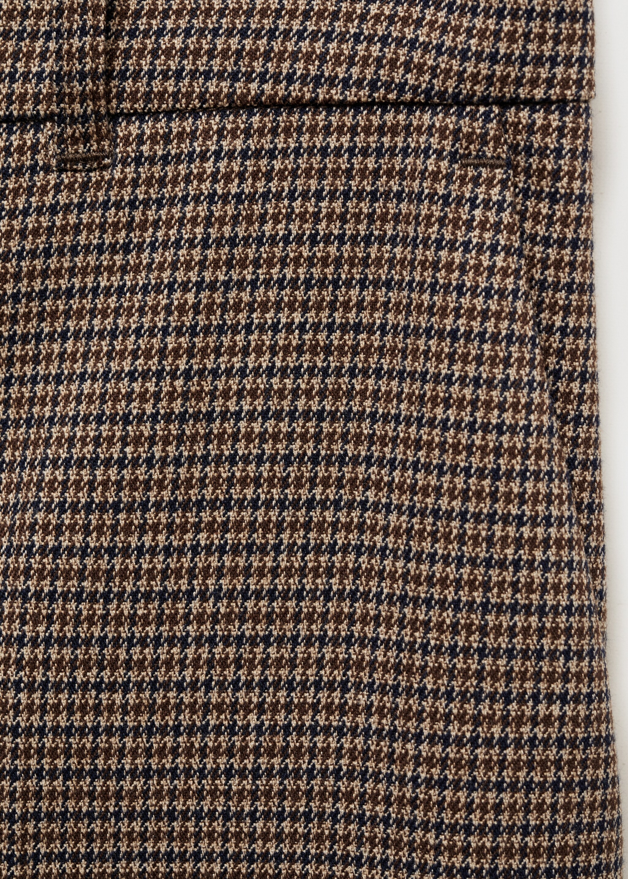 Mid-rise wide leg trousers - Details of the article 8, Blue. Ref: 87090444-00.