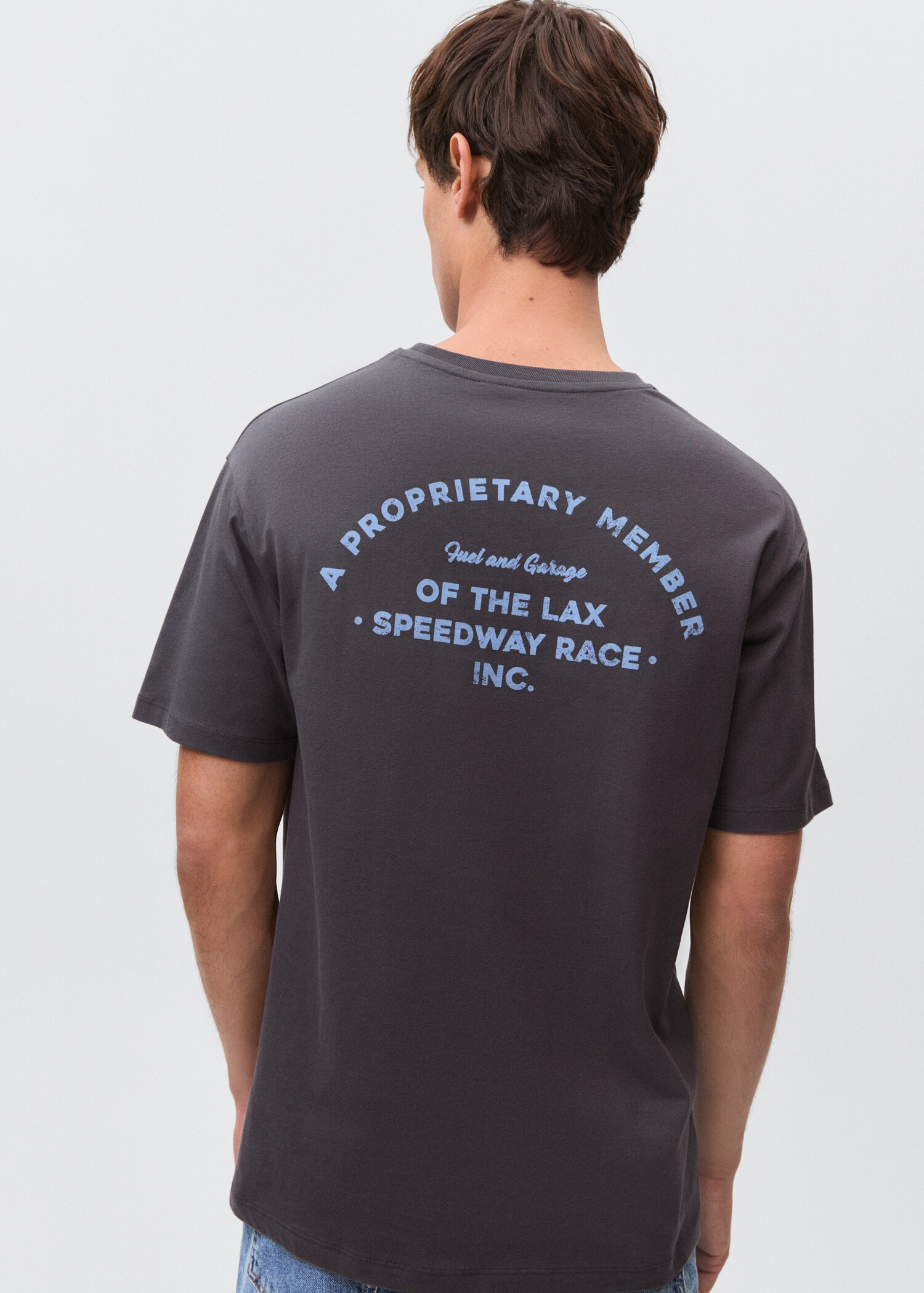 Printed cotton-blend t-shirt - Reverse of the article