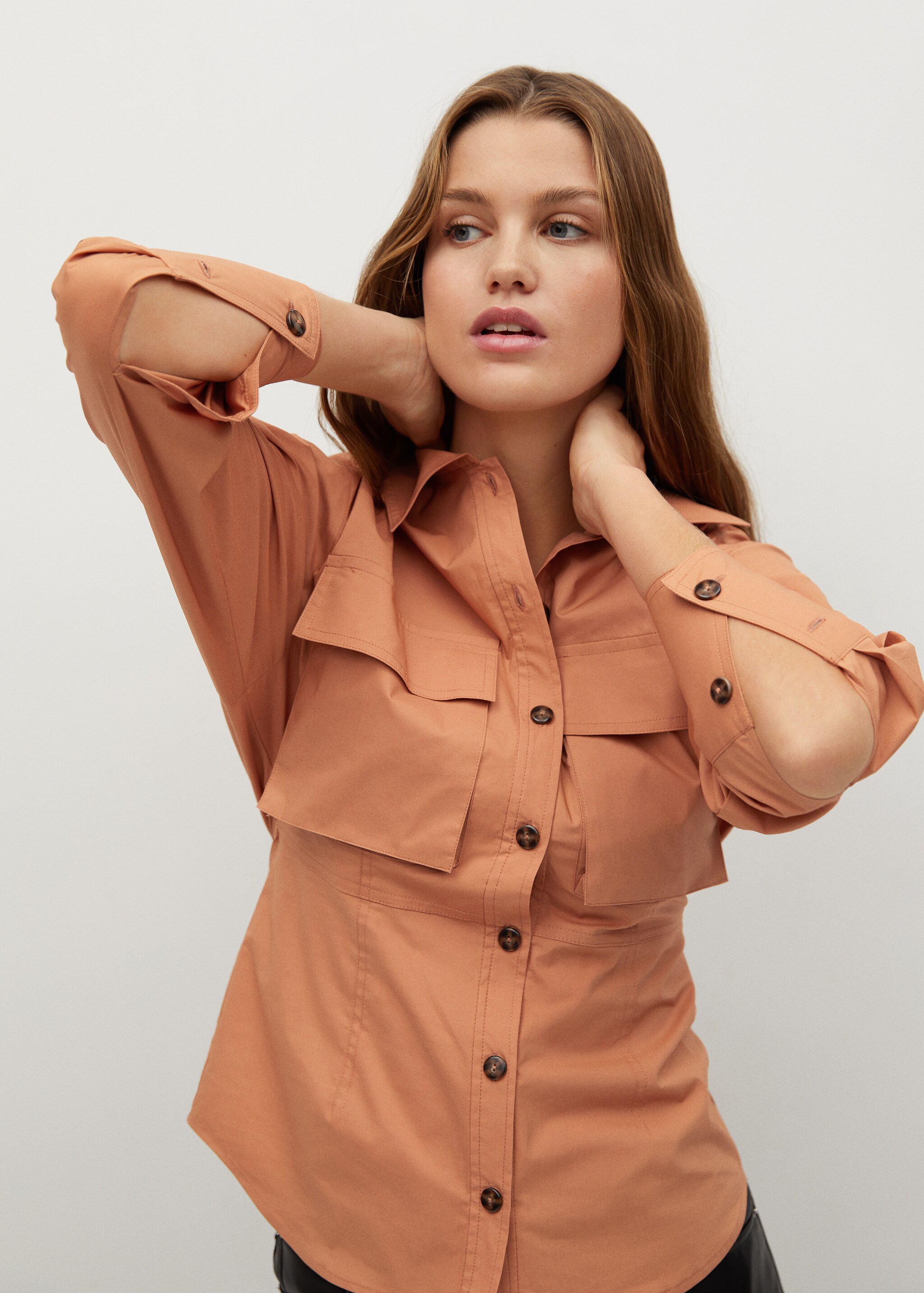 Camisa algodón bolsillos - Detalle del artículo 3