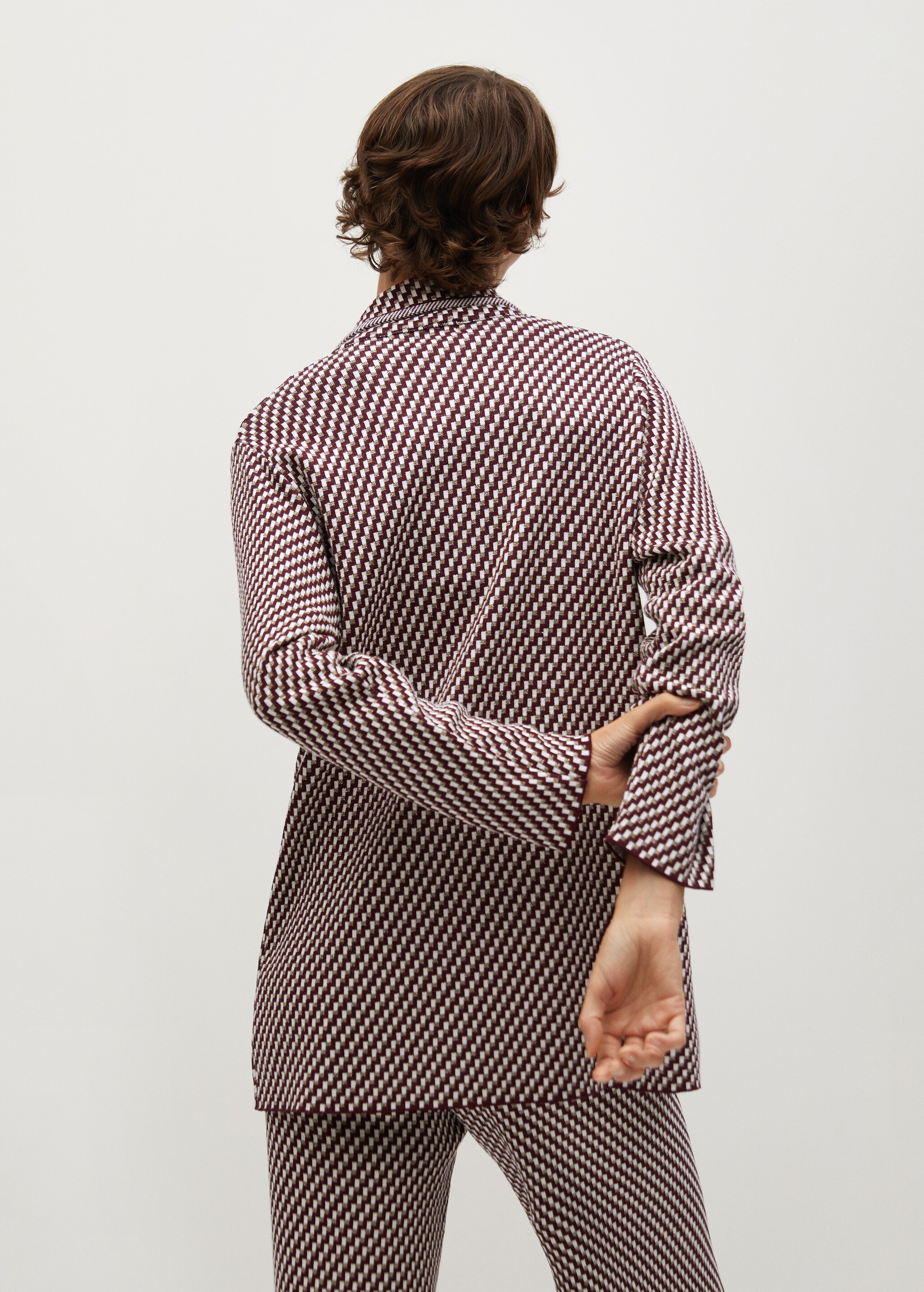 Americana punto estampado geométrico - Reverso del artículo