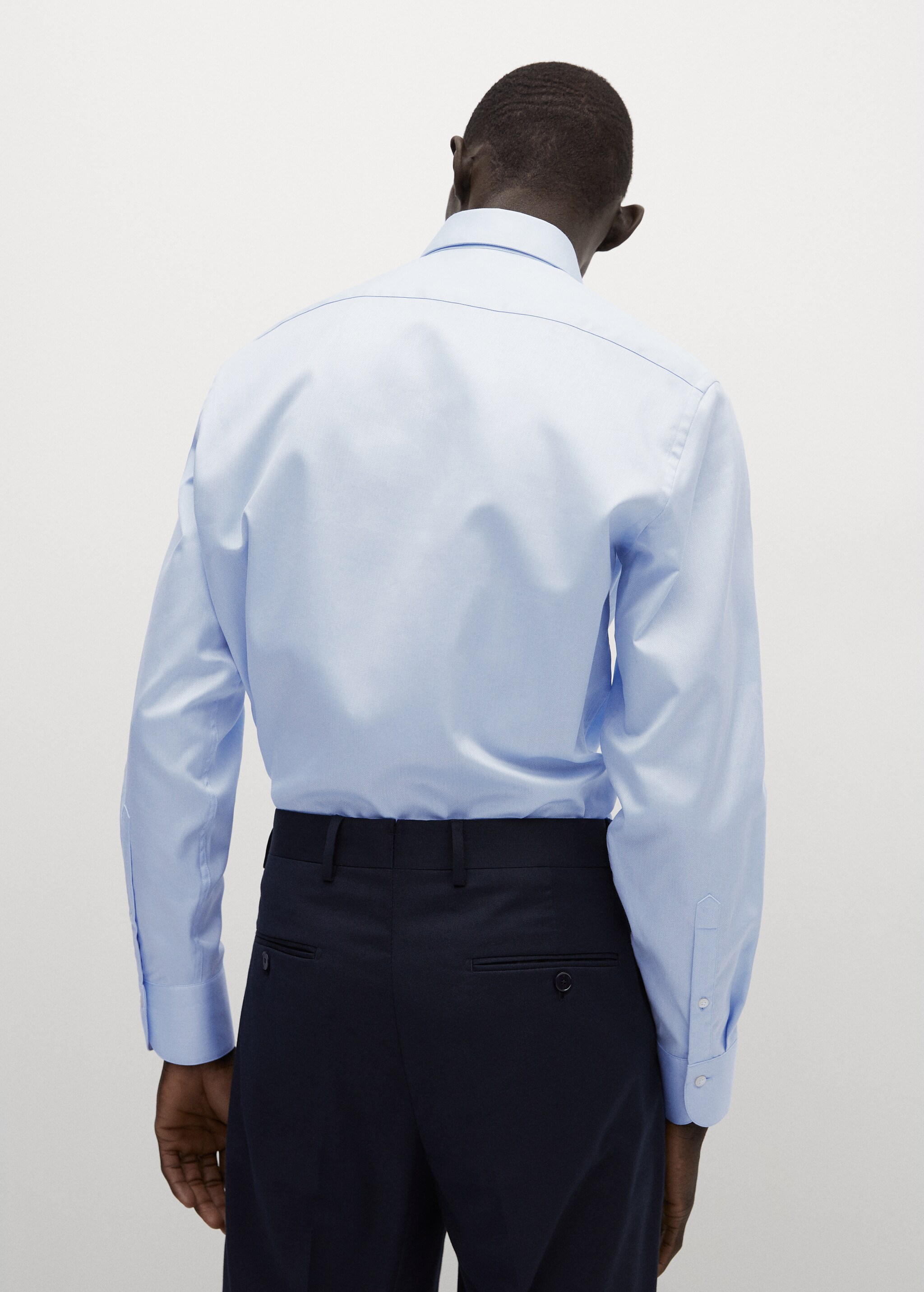 Camisa traje regular fit algodón - Reverso del artículo