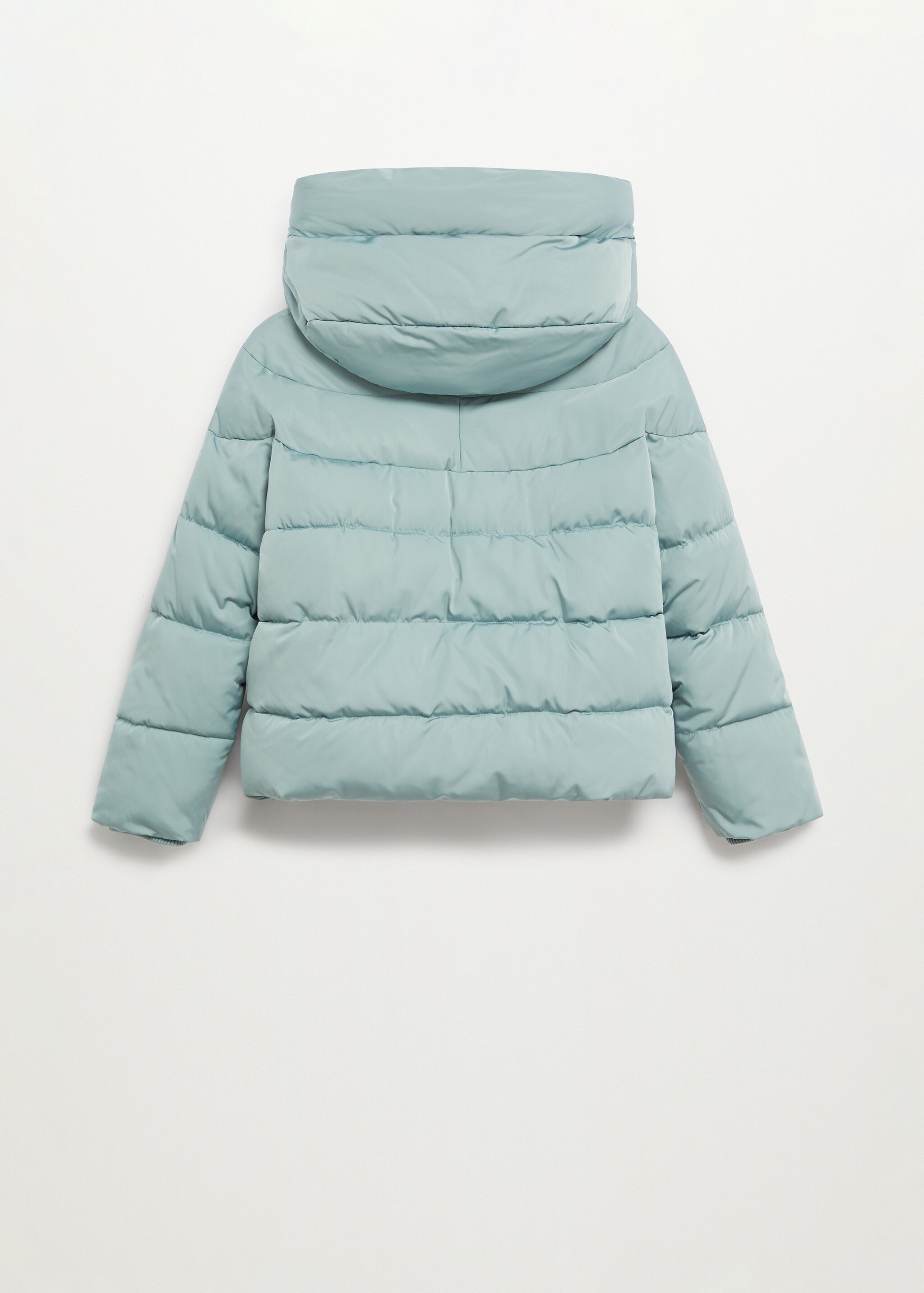 Hood quilted coat - Reverse of the article