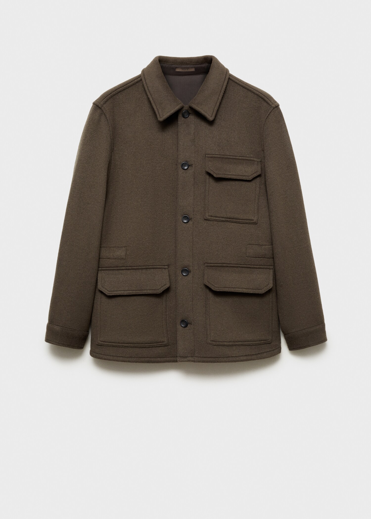 Flanell-Overshirt aus Wollgemisch - Artikel ohne Model