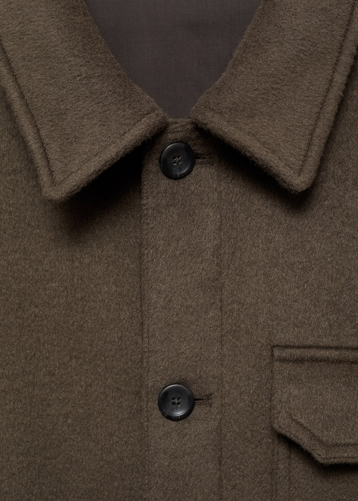 Flanell-Overshirt aus Wollgemisch - Detail des Artikels 8