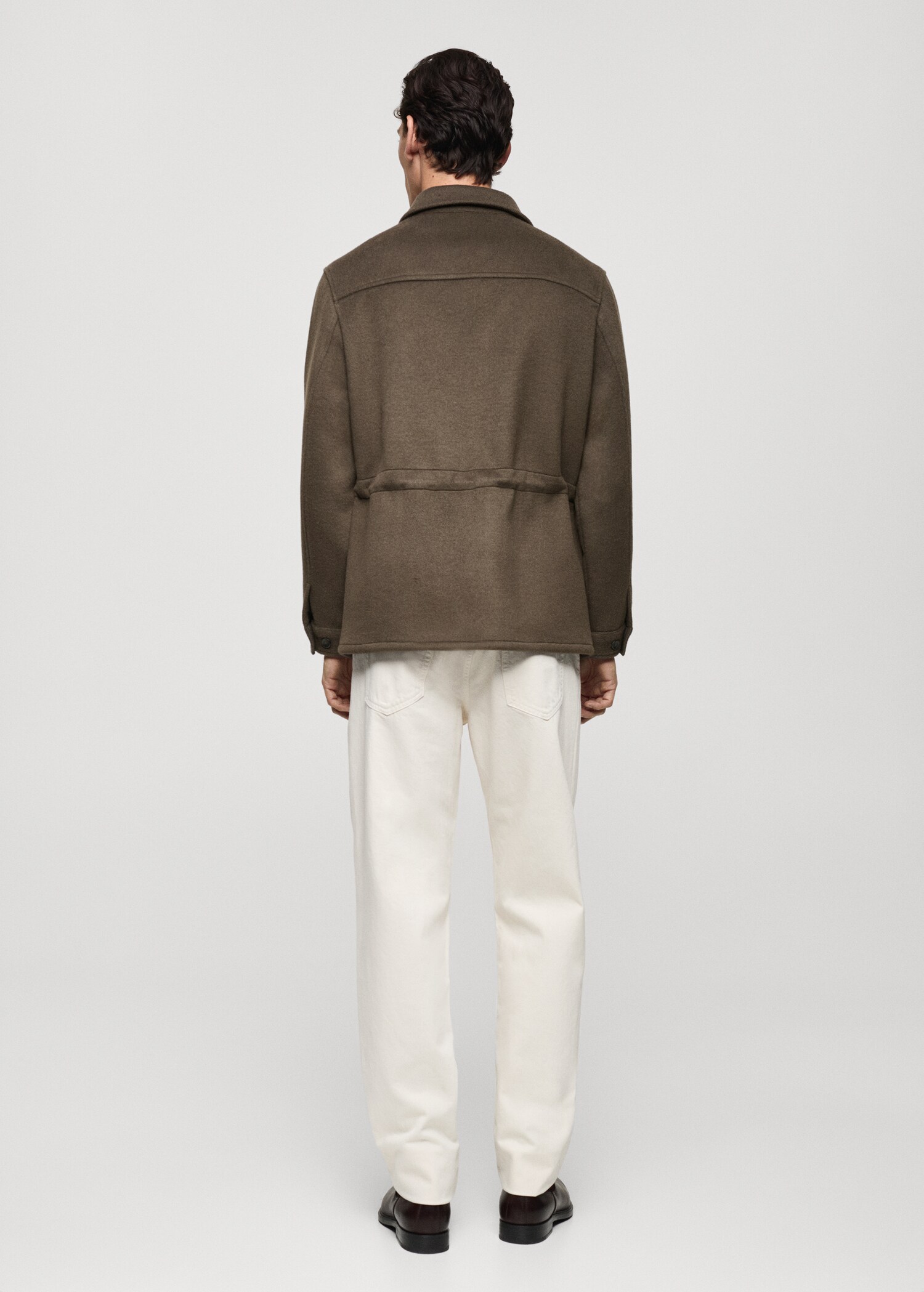 Flanell-Overshirt aus Wollgemisch - Rückseite des Artikels